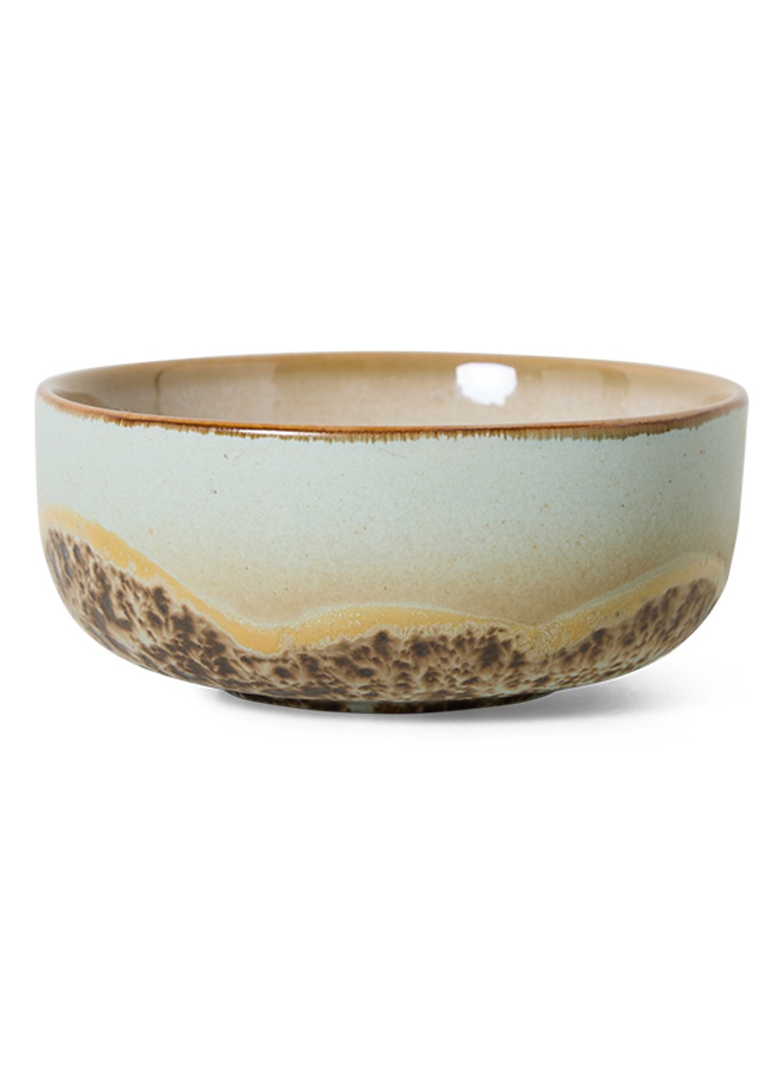 HKliving 70s ceramics: tapas bowl, shell - voorkant 2 multicolor