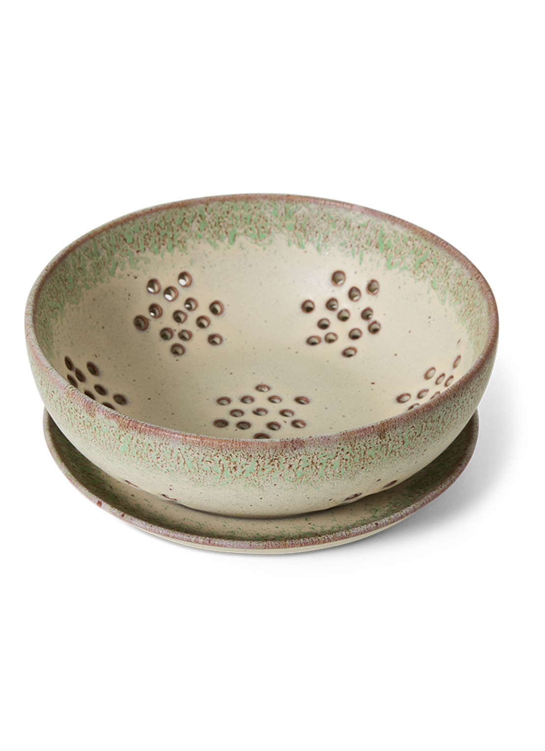 HKliving 70s fruittest 17,5 cm 2-delig - detail beige