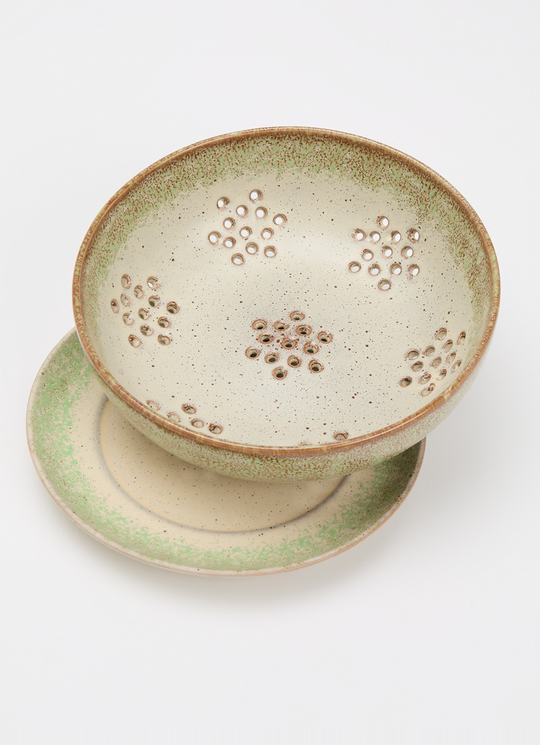 HKliving 70s fruittest 17,5 cm 2-delig - voorkant 5 beige