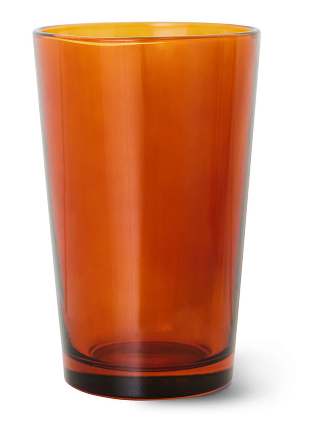 HKliving 70s Glassware theeglas 43 cl set van 4 - voorkant 2 bruin