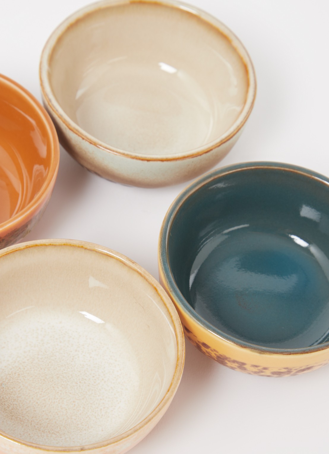 HKliving 70s kom XS 8 cm set van 4 - detail 3 multicolor