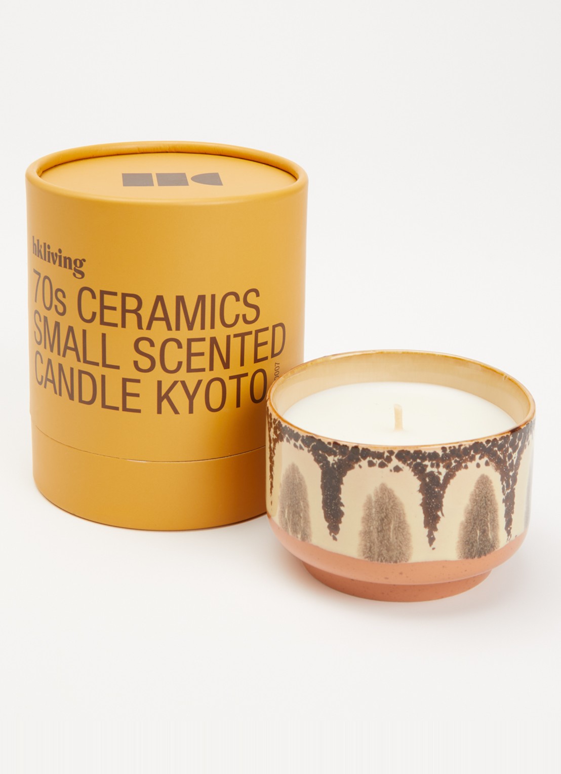 HKliving 70s Kyoto geurkaars 200 ml - detail 2 bruin