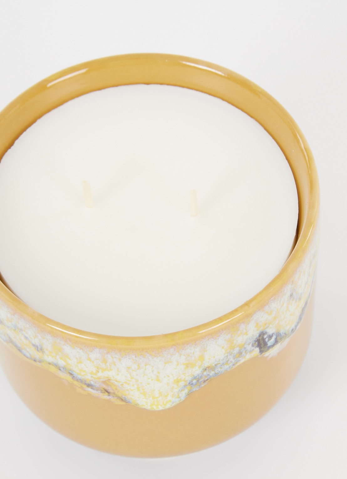 HKliving 70s Valencia geurkaars 420 ml - voorkant 2 okergeel