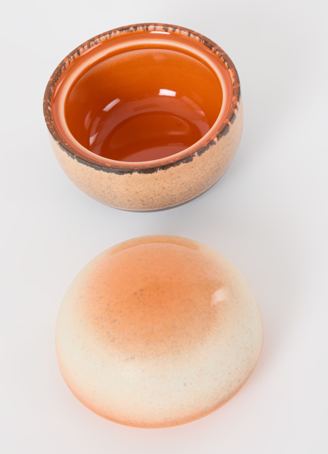 HKliving 8 AM suikerpotje 8 cm - voorkant 2 orange