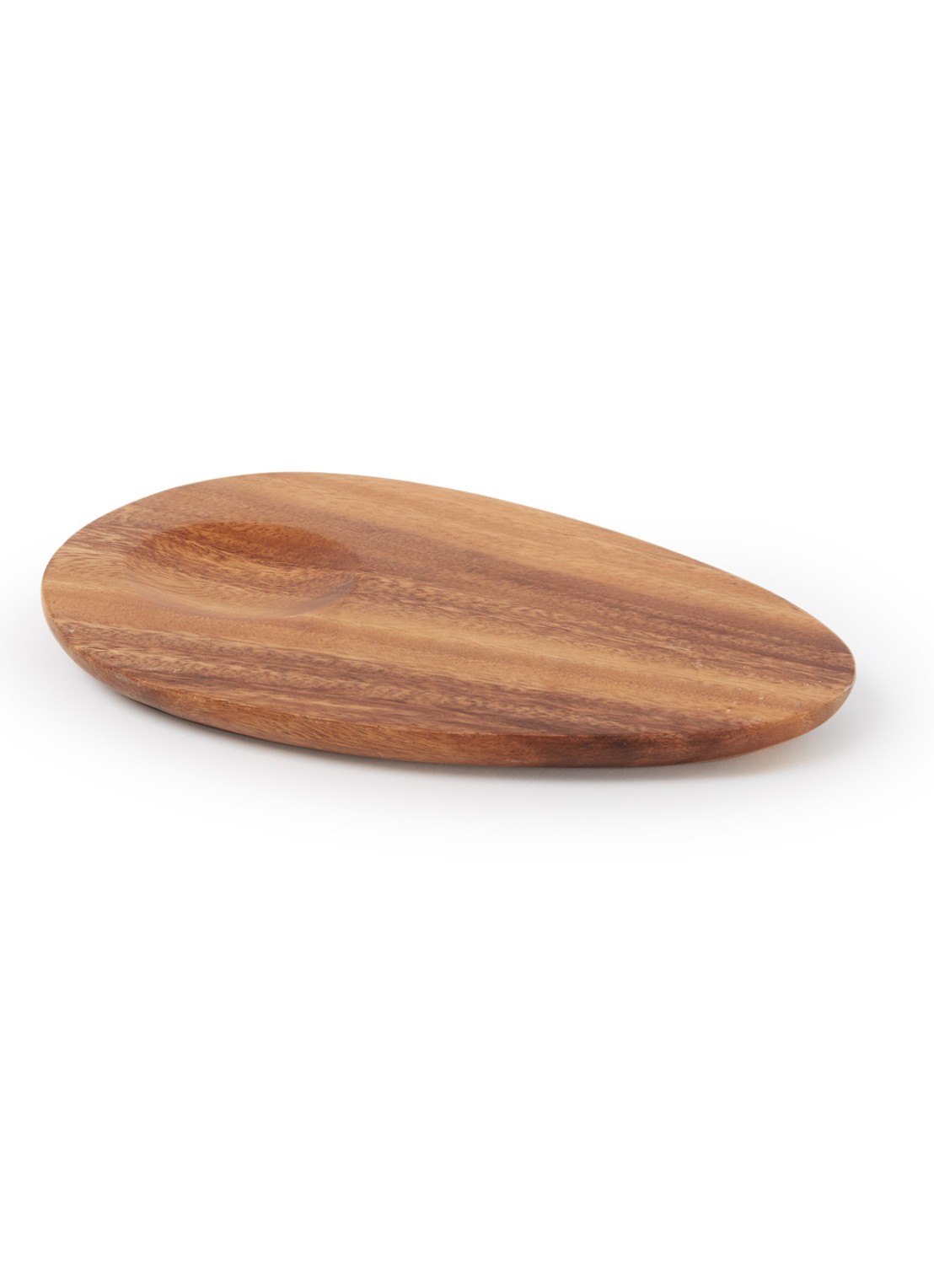 HKliving Acacia Avocado serveerplank 25 x 18 cm - voorkant bruin