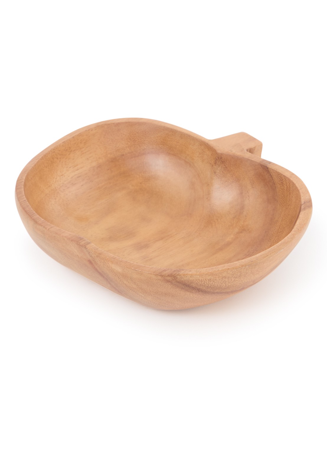 HKliving Acacia serveerschaal 17,8 cm - voorkant bruin