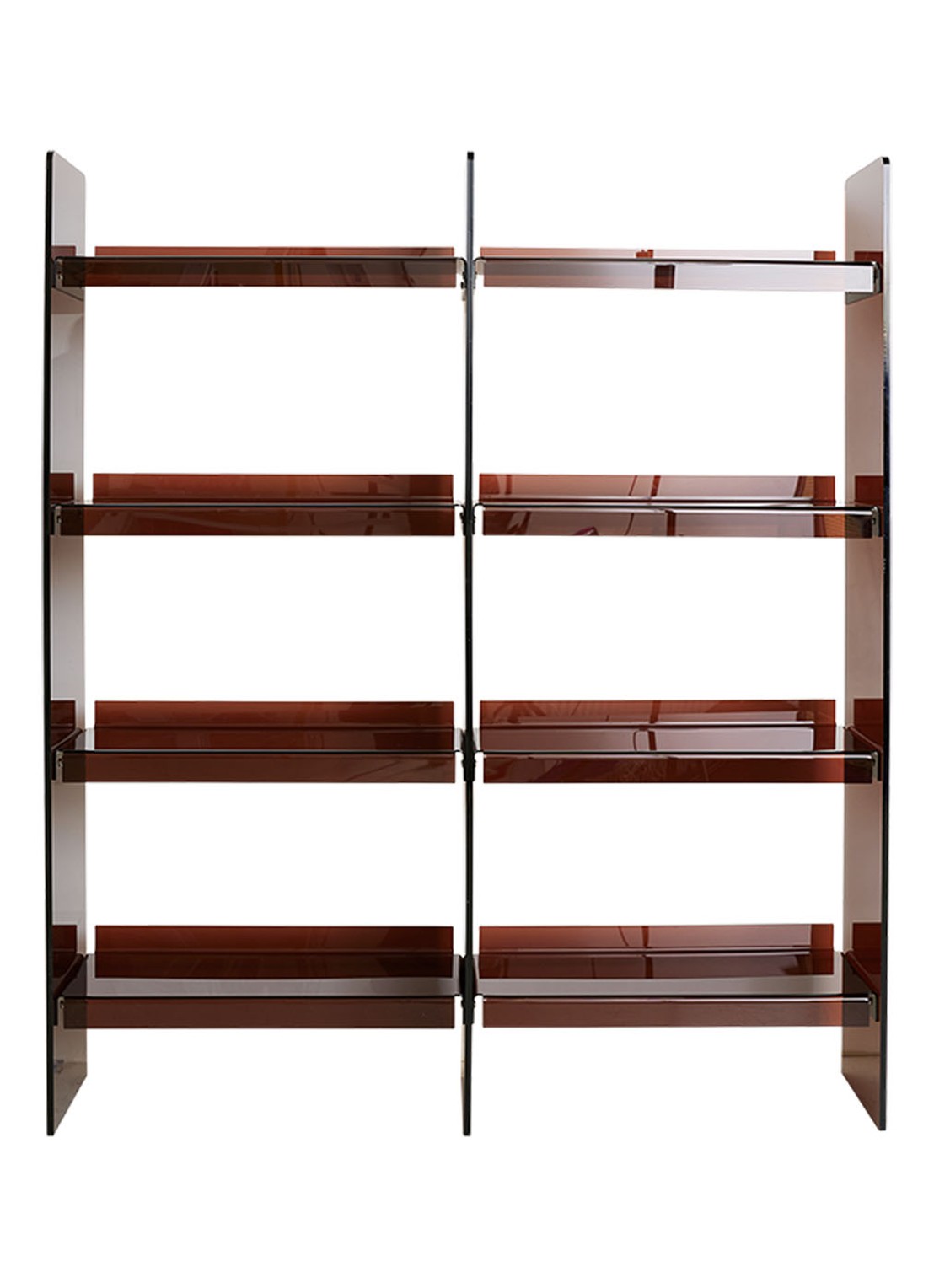 HKliving Acrylic stellingkast 160 x 137 cm - voorkant bordeauxrood