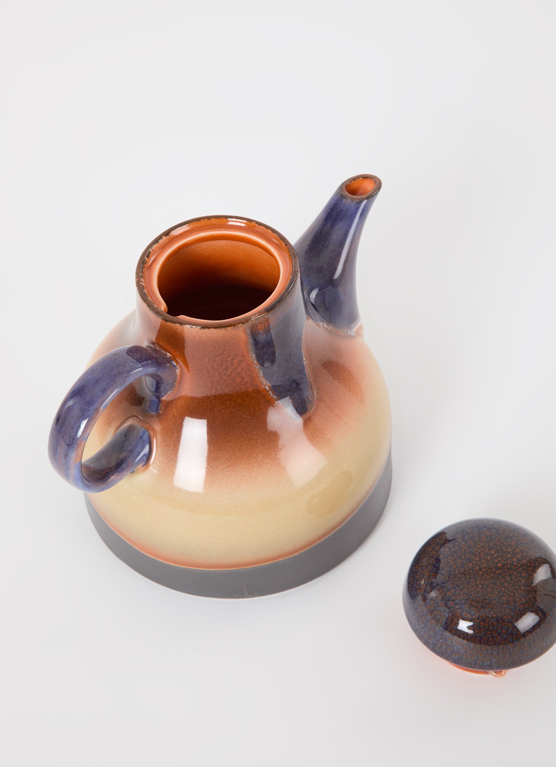 HKliving Afternoon koffiepot 99 cl - voorkant 2 multicolor