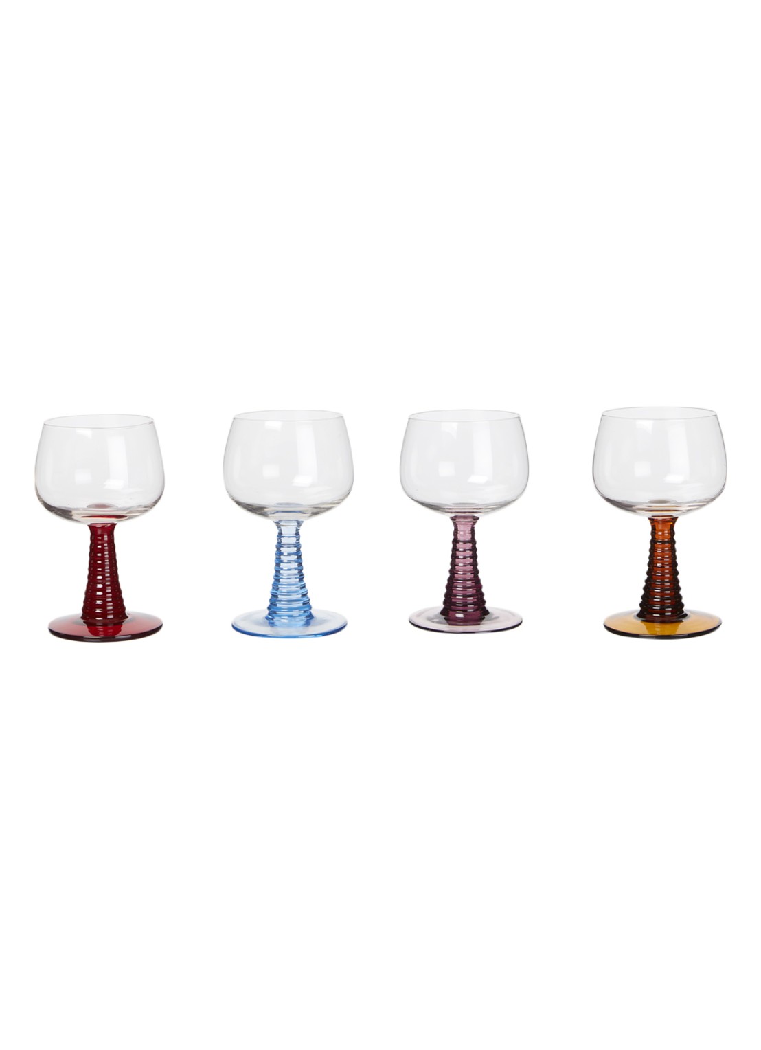 HKliving AGL4490 wijnglazen mix set van 4  - voorkant 3 undefined