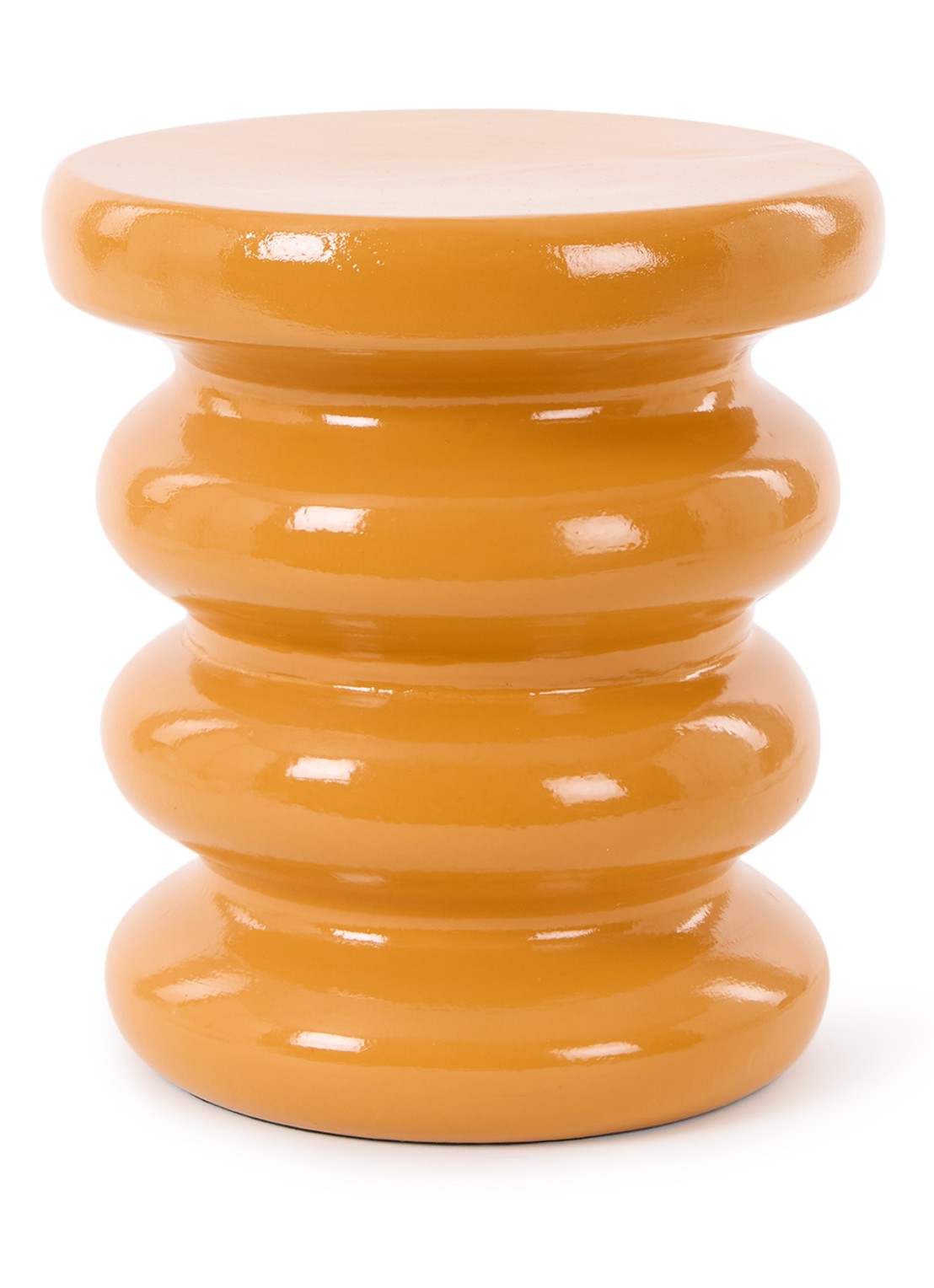 HKliving Alllure bijzettafel 29 cm - voorkant orange