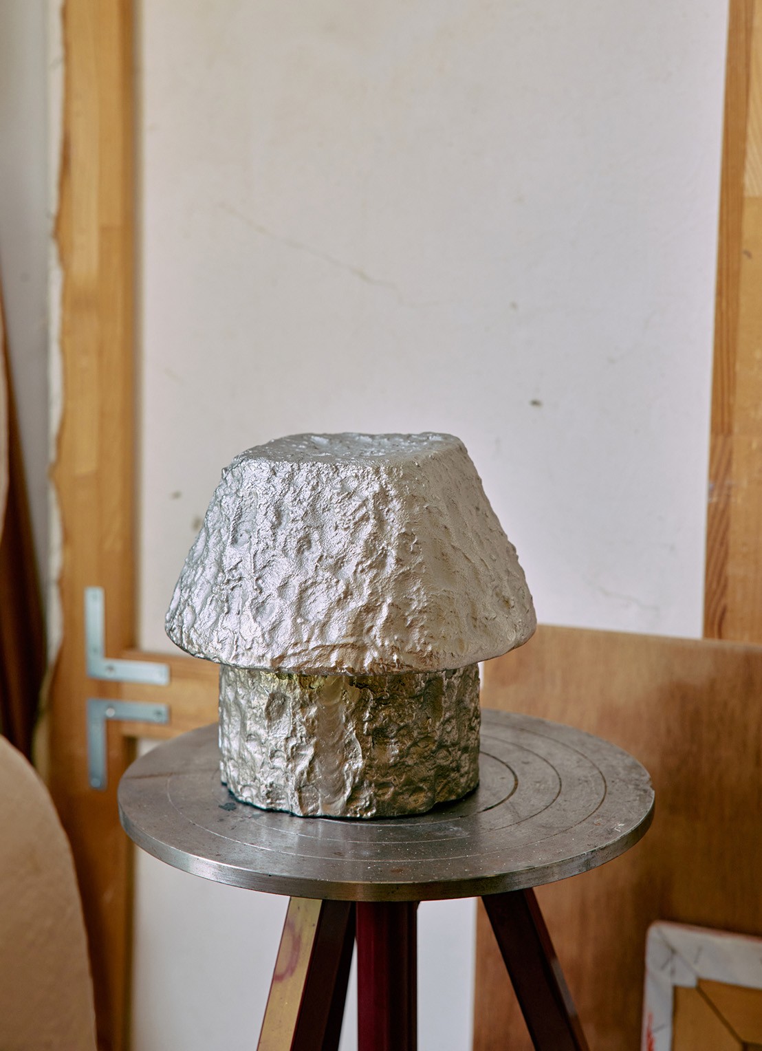 HKliving Artefact tafellamp 20 cm - achterkant 5 zilver