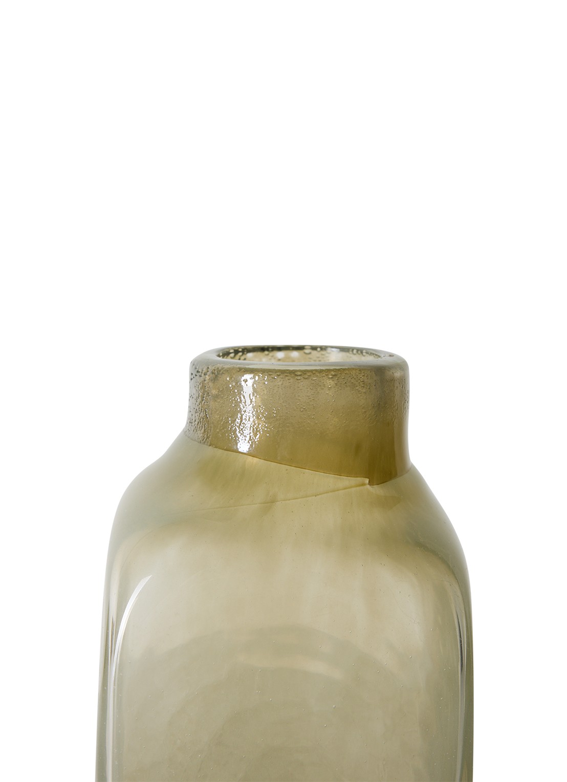 HKliving Atelier vaas 20 cm - achterkant 4 groen