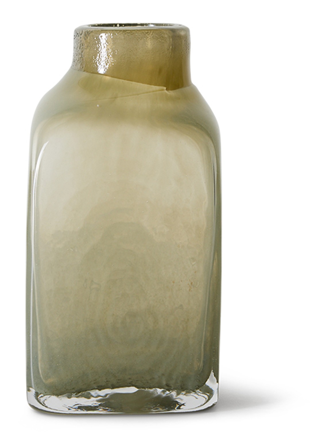 HKliving Atelier vaas 20 cm - voorkant 5 groen