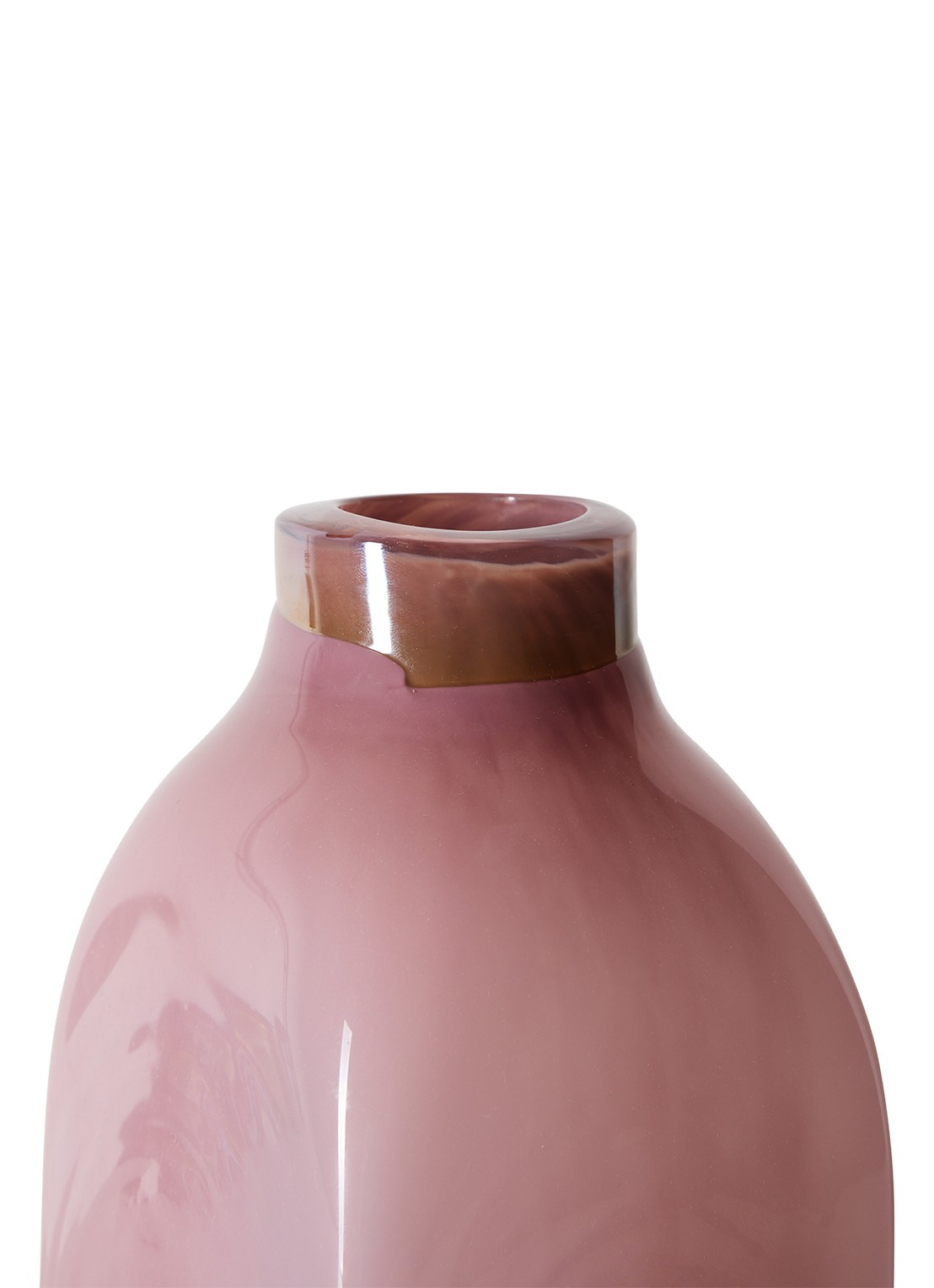 HKliving Atelier vaas 28 cm - achterkant 5 roze