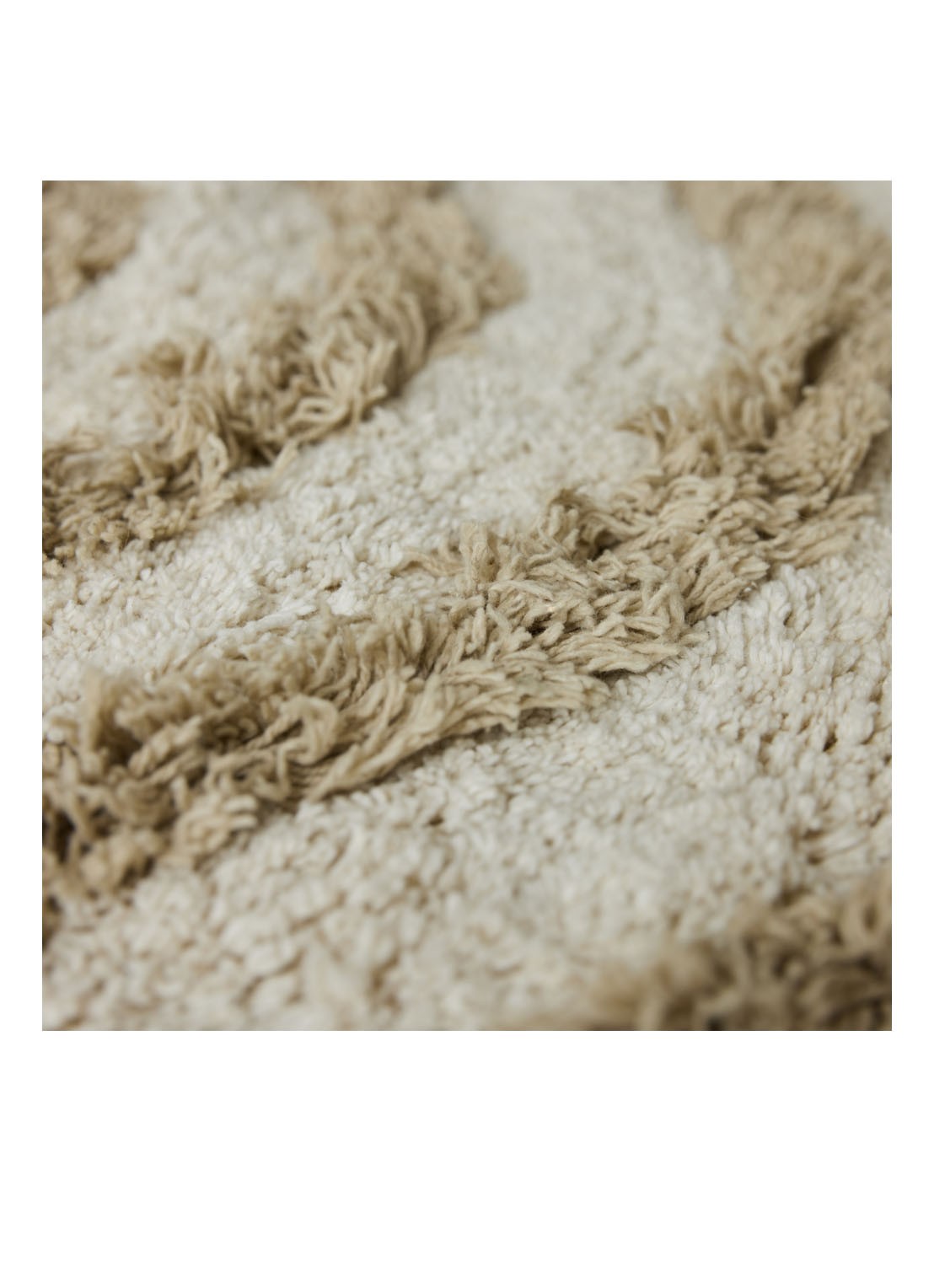 HKliving Badmat ø120 cm - detail khaki