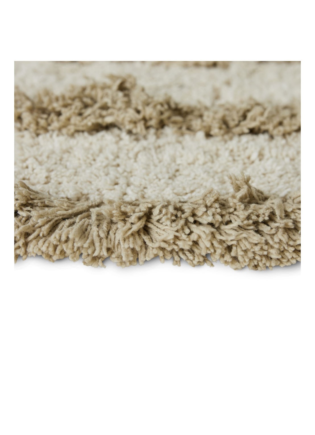 HKliving Badmat ø120 cm - detail 3 khaki