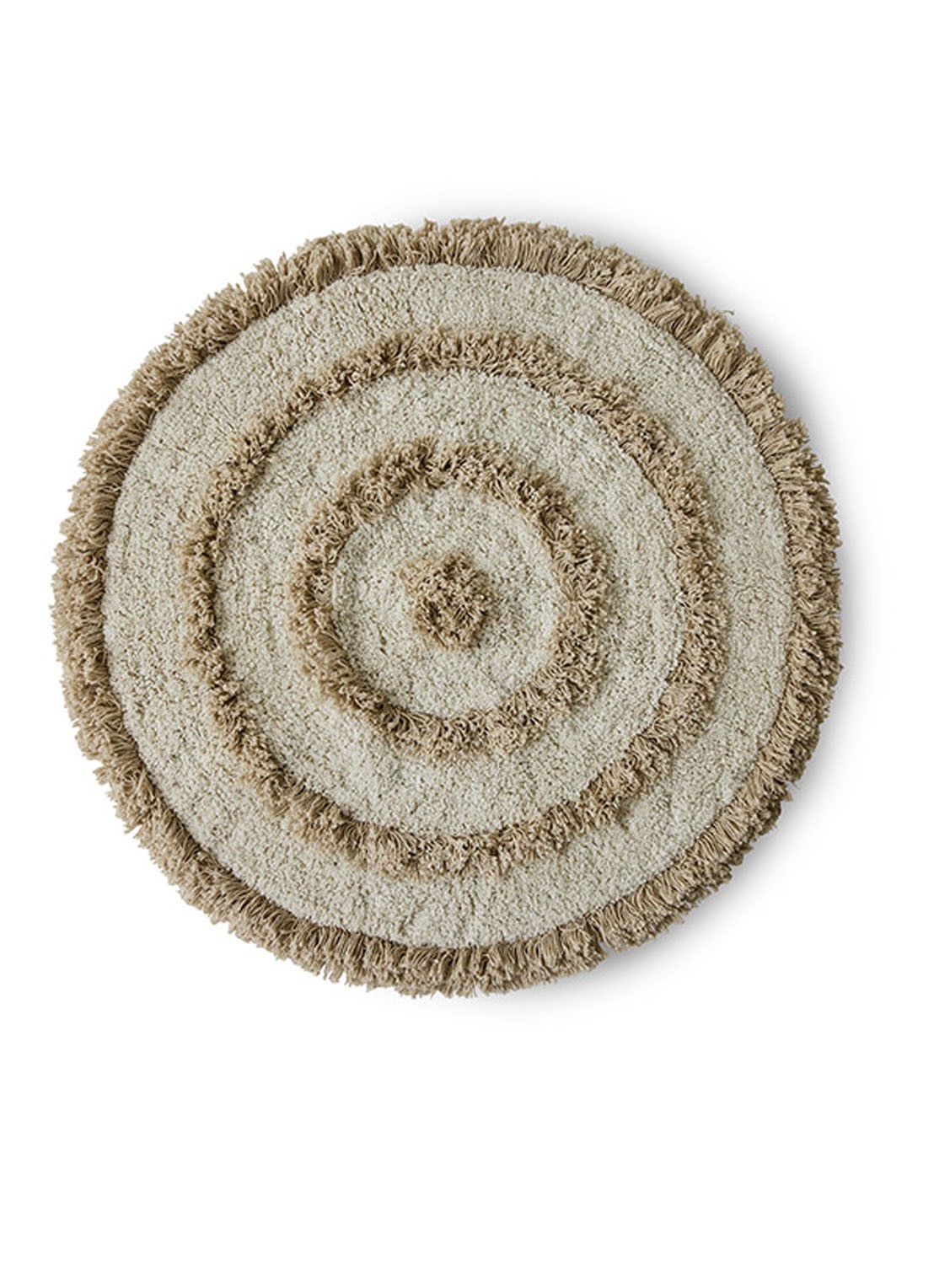 HKliving Badmat ø80 cm - voorkant khaki