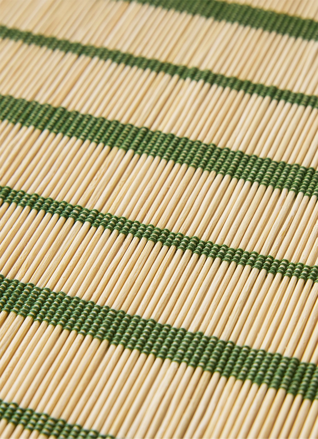 HKliving Bamboo placemat 45 x 33 cm - voorkant 2 groen