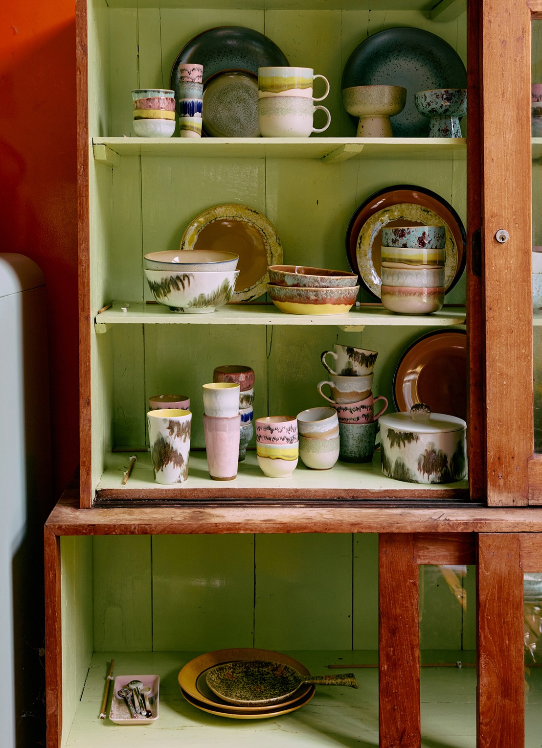 HKliving Baroque mok set van 2 - detail 5 roze