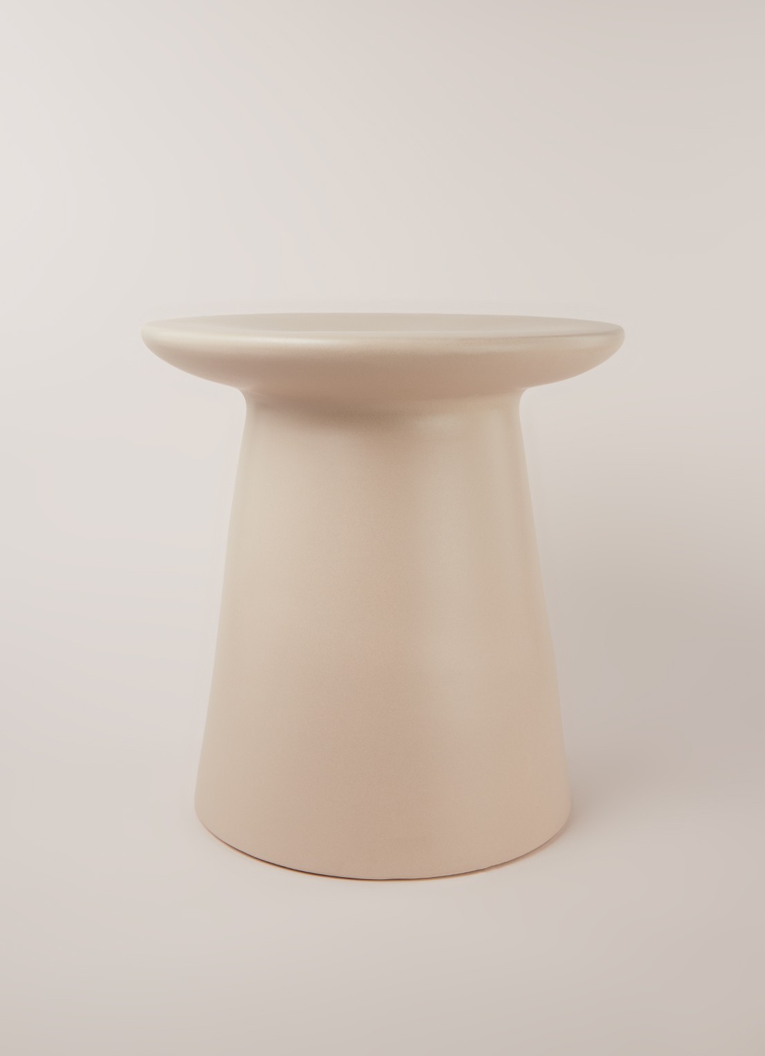 HKliving Bijzettafel 43 cm - detail creme