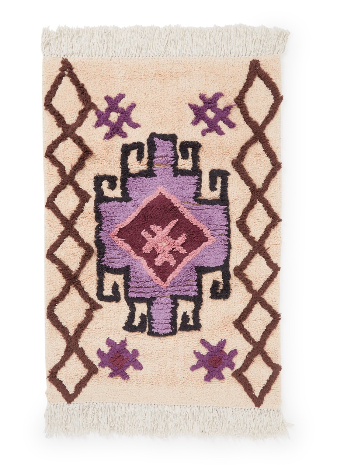 HKliving Bohemian badmat 60 x 90 cm - voorkant 2 multicolor
