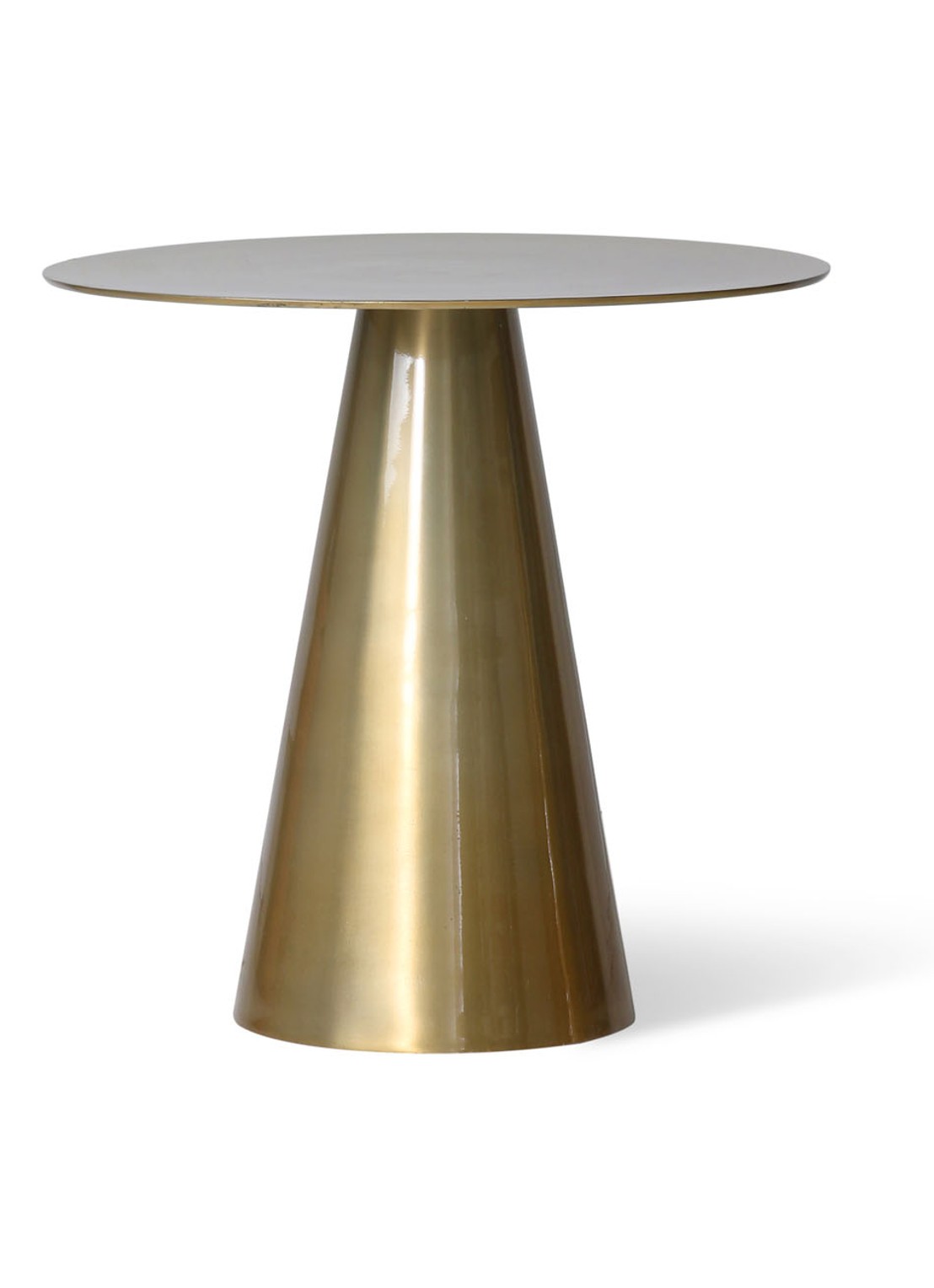 HKliving Brass bijzettafel 49 cm - voorkant goud