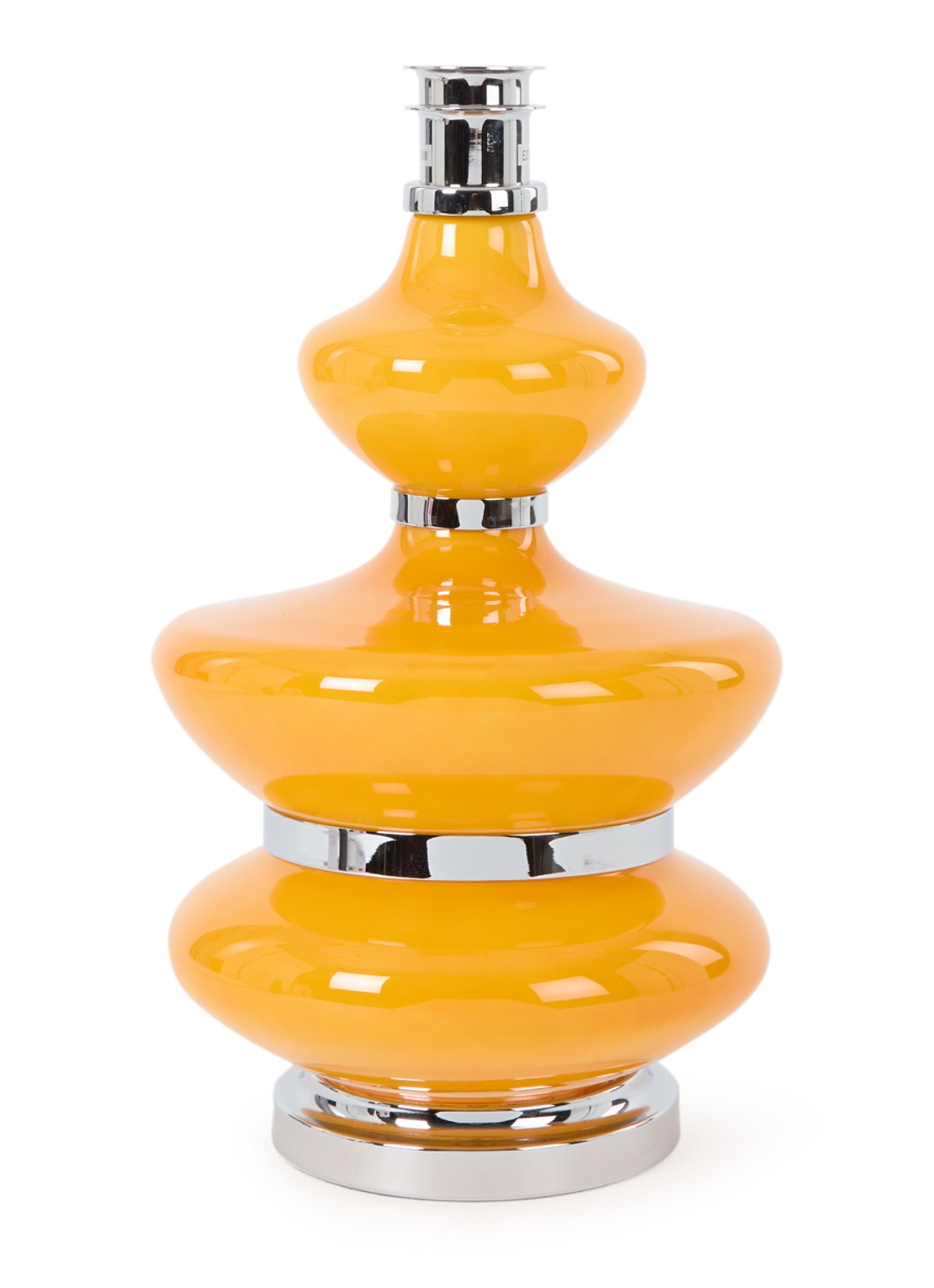 HKliving Bubble lampvoet  Ø 23,5 cm - voorkant okergeel