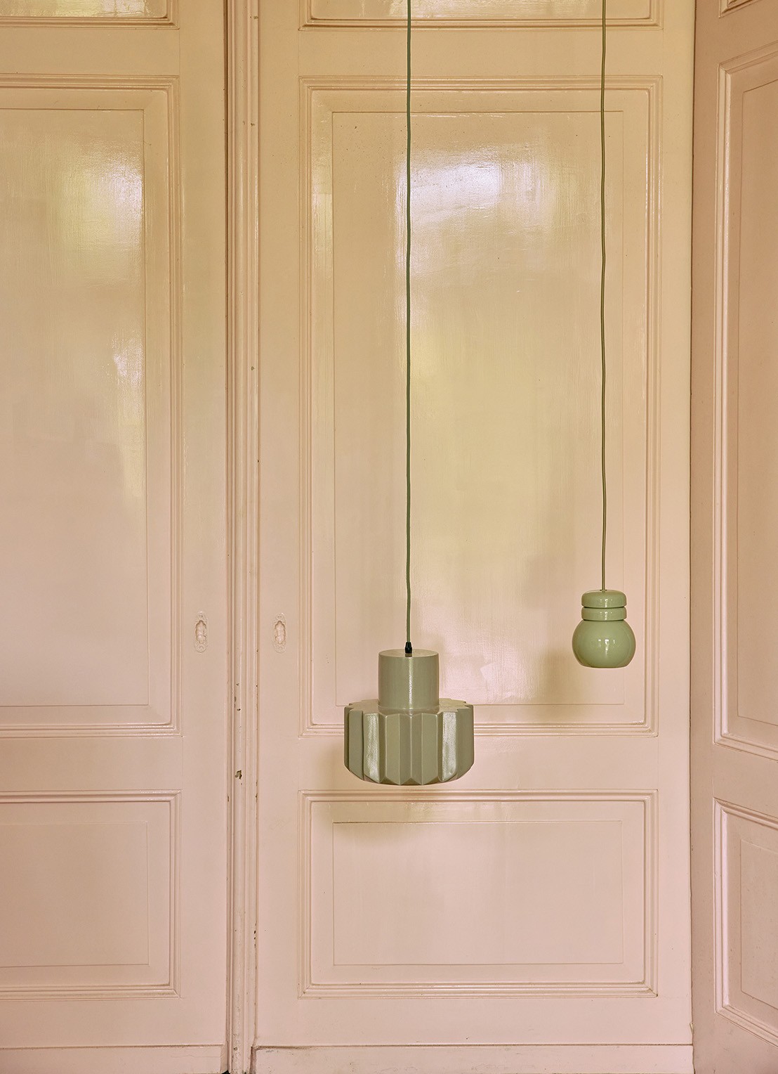 HKliving Bulb hanglamp 13 cm - detail 2 groen