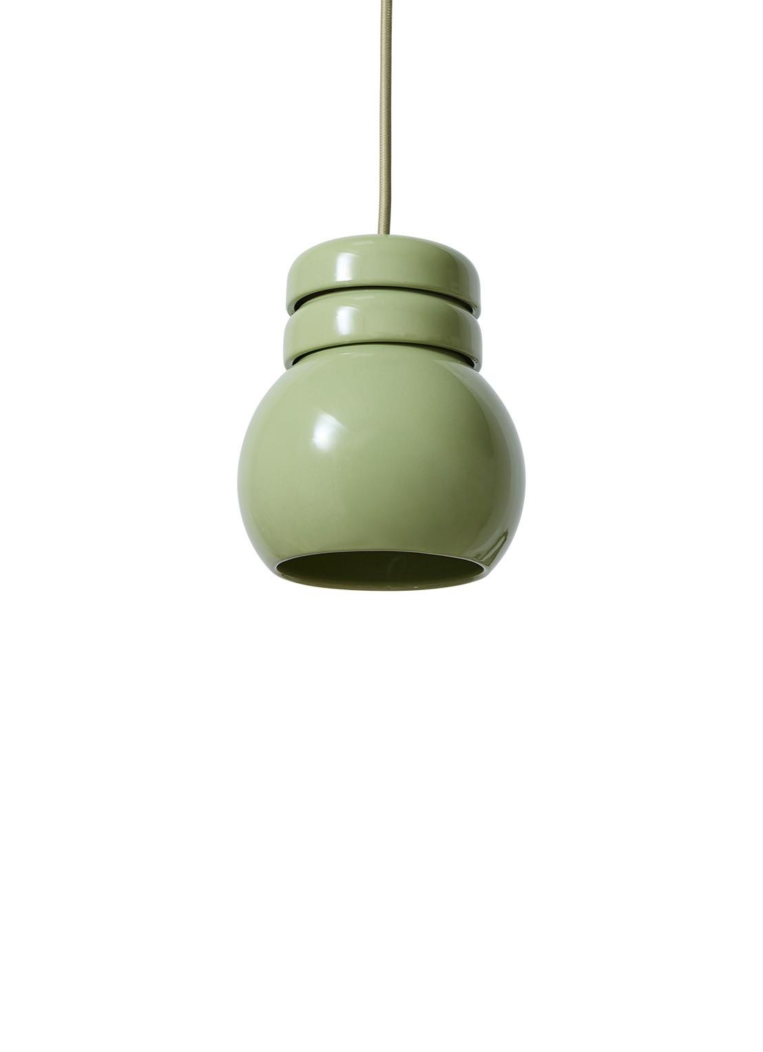 HKliving Bulb hanglamp 13 cm - voorkant 4 groen