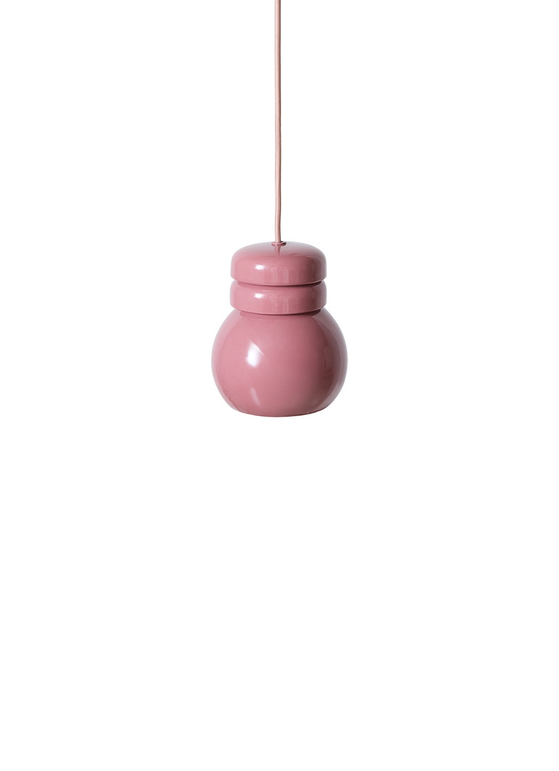 HKliving Bulb hanglamp 15,2 cm - voorkant 2 donkerrood