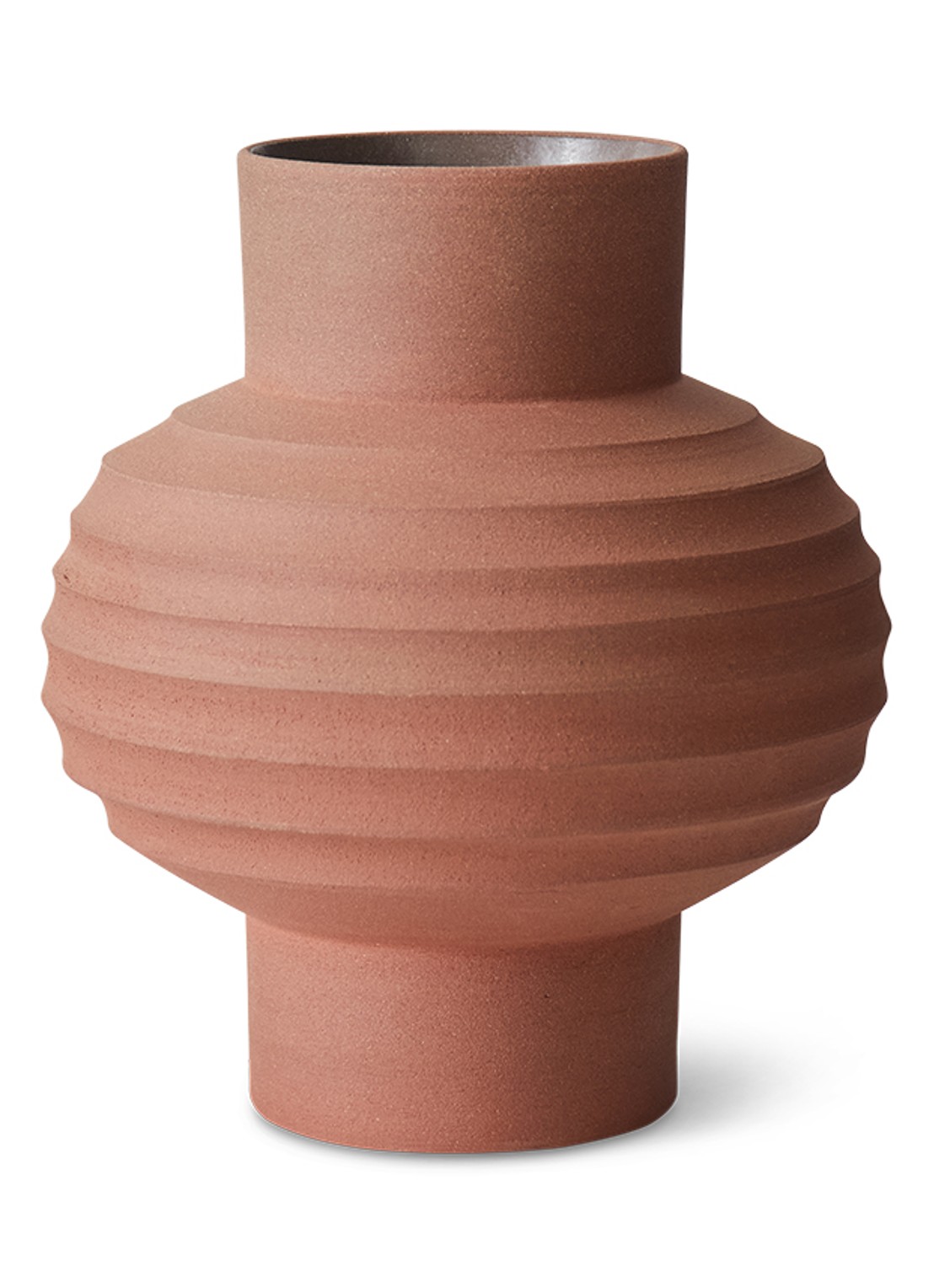 HKliving Bulb vaas 30 cm - voorkant naturel