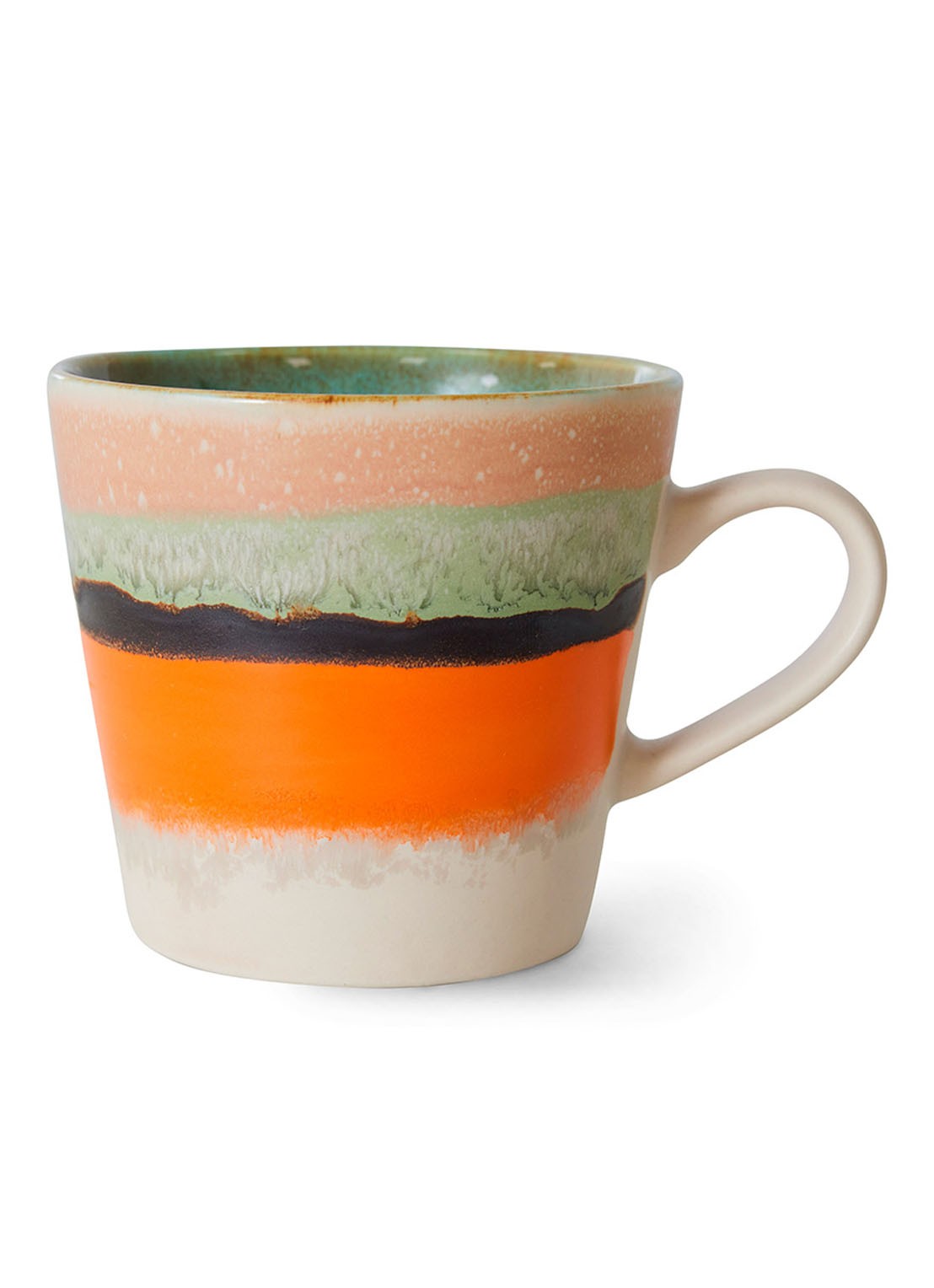 HKliving Burst cappuccinokopje 30 cl - voorkant 3 multicolor
