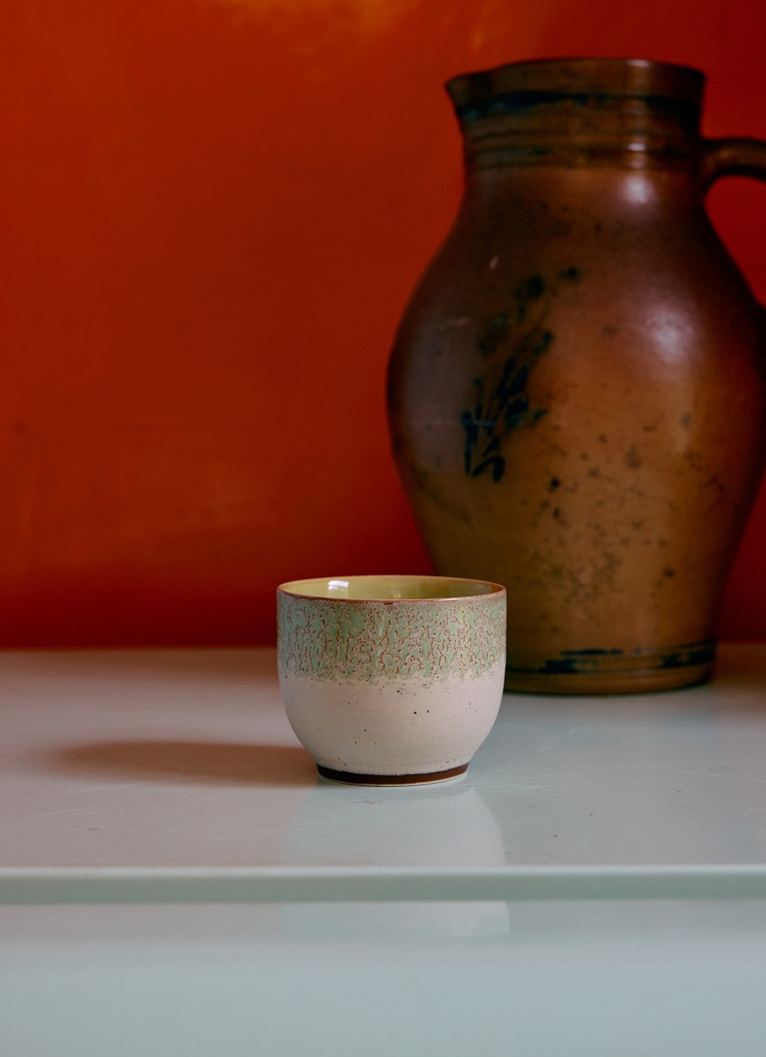HKliving Chalk koffiekopje - voorkant 5 groen