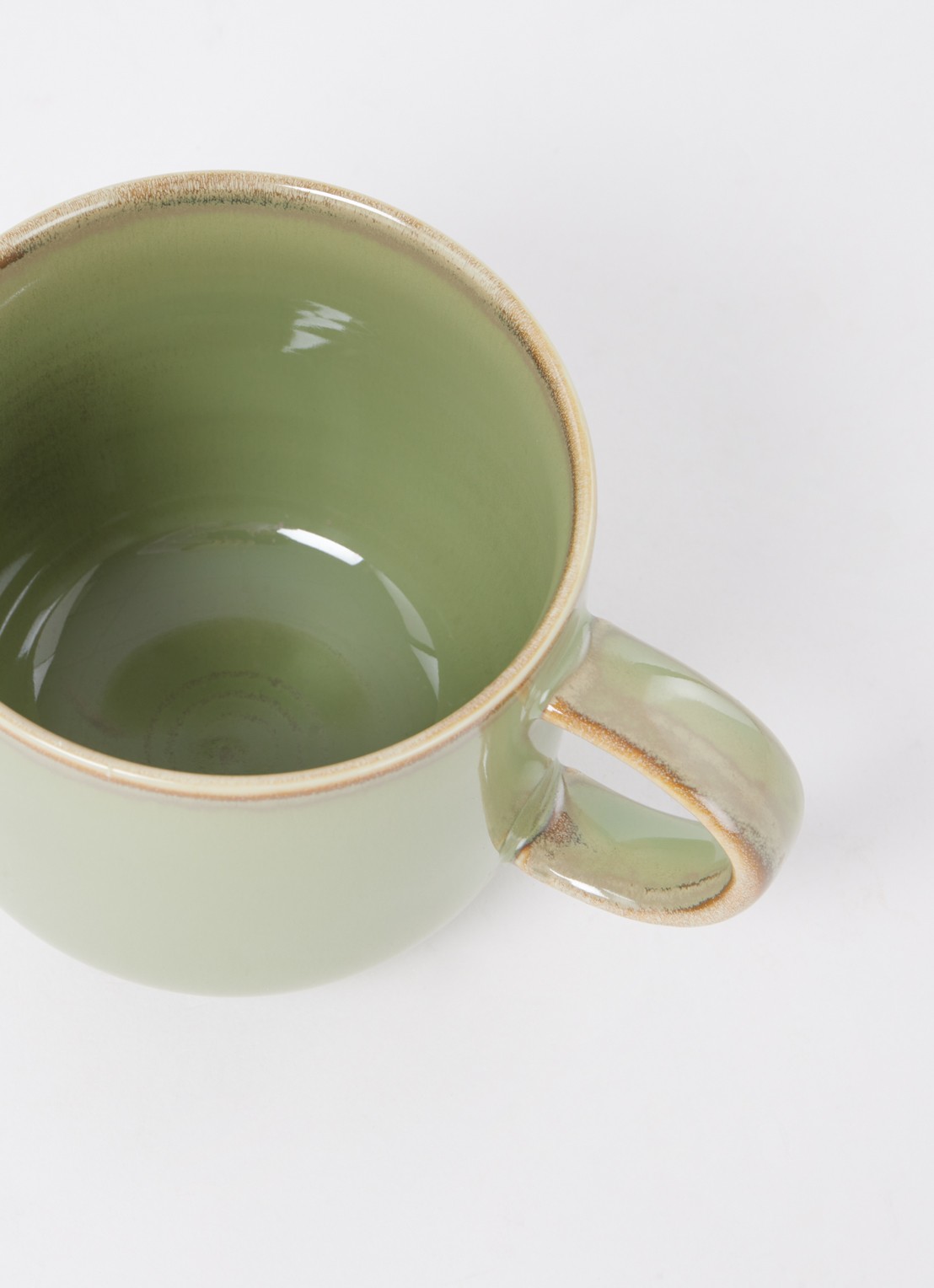 HKliving Chef Ceramic kopje 32 cl - detail mosgroen
