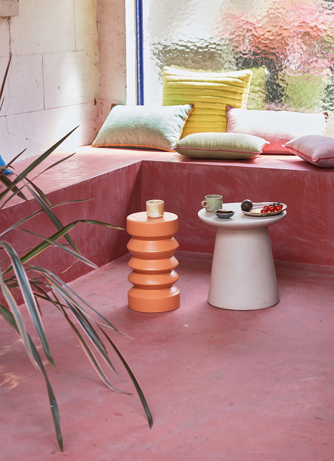 HKliving Chef Ceramics kop en schotel 22 cl - detail 2 lindegroen