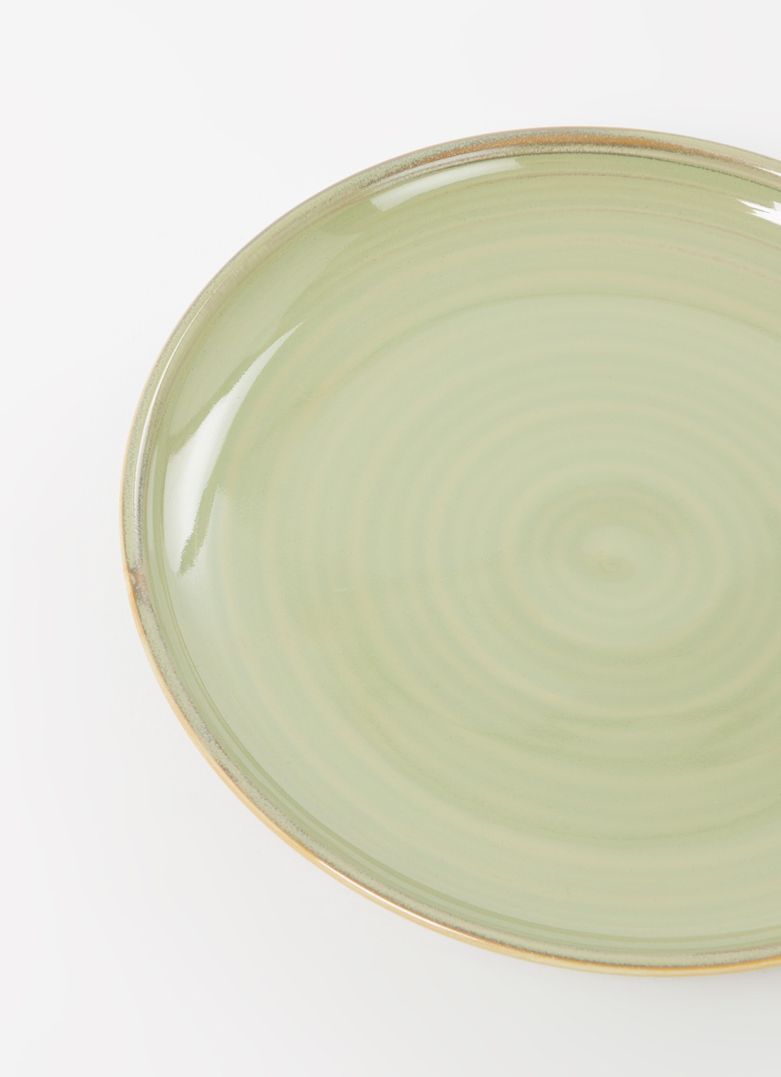 HKliving Chef ceramics ontbijtbord 20 cm - detail mosgroen