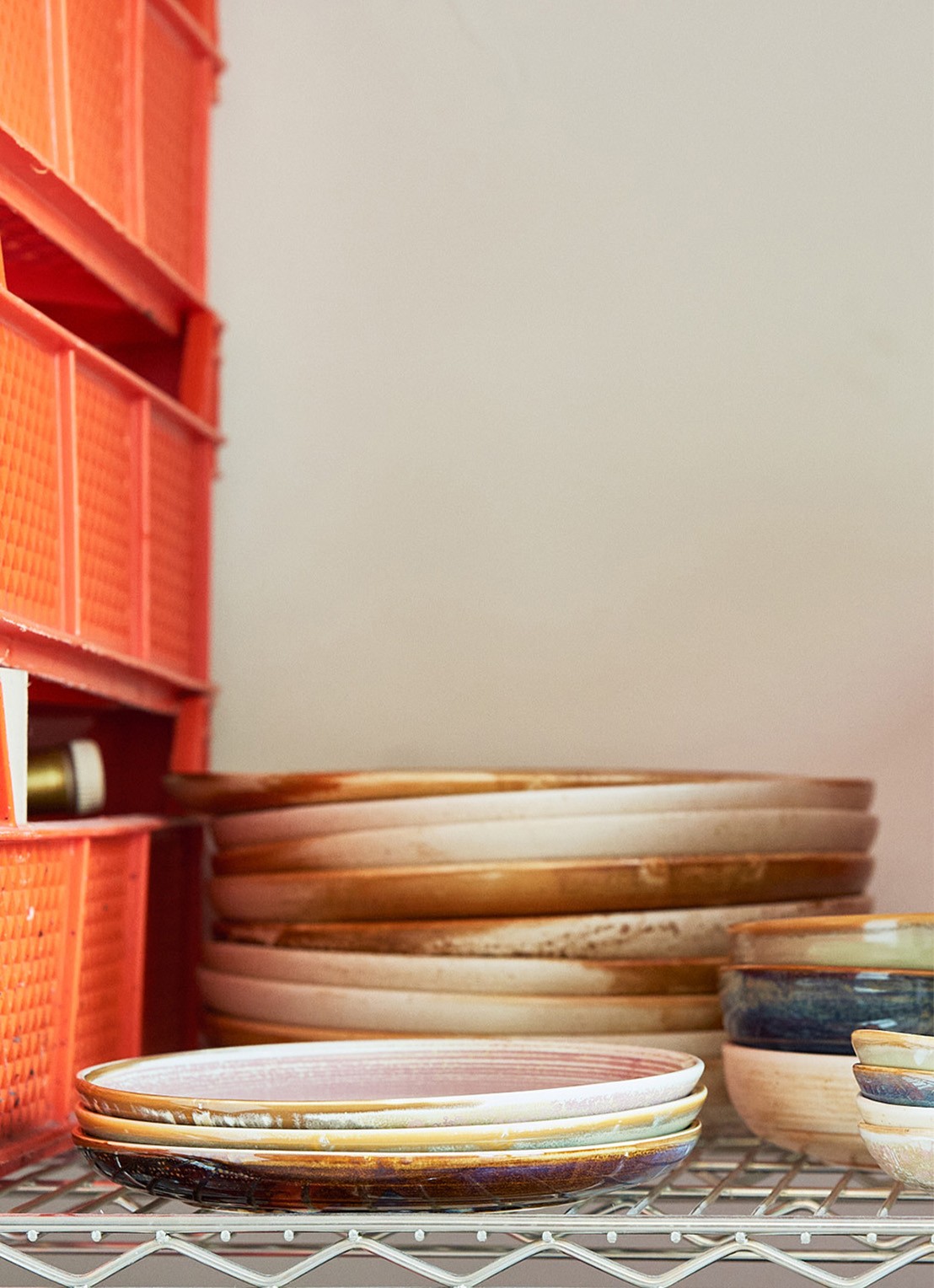 HKliving Chef ceramics ontbijtbord 20 cm - voorkant 4 mosgroen