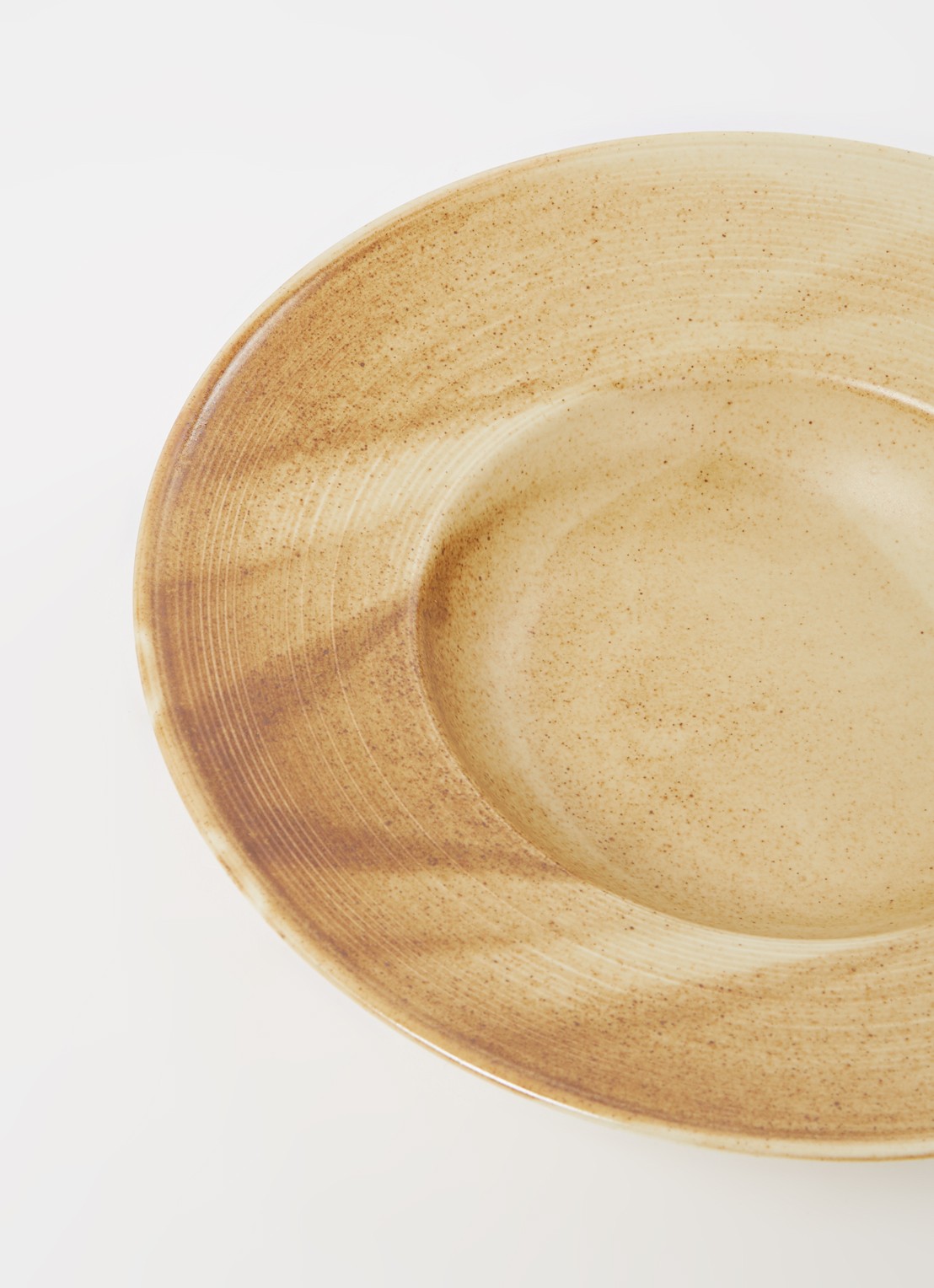 HKliving  Chef ceramics pastabord 28 cm - detail okergeel