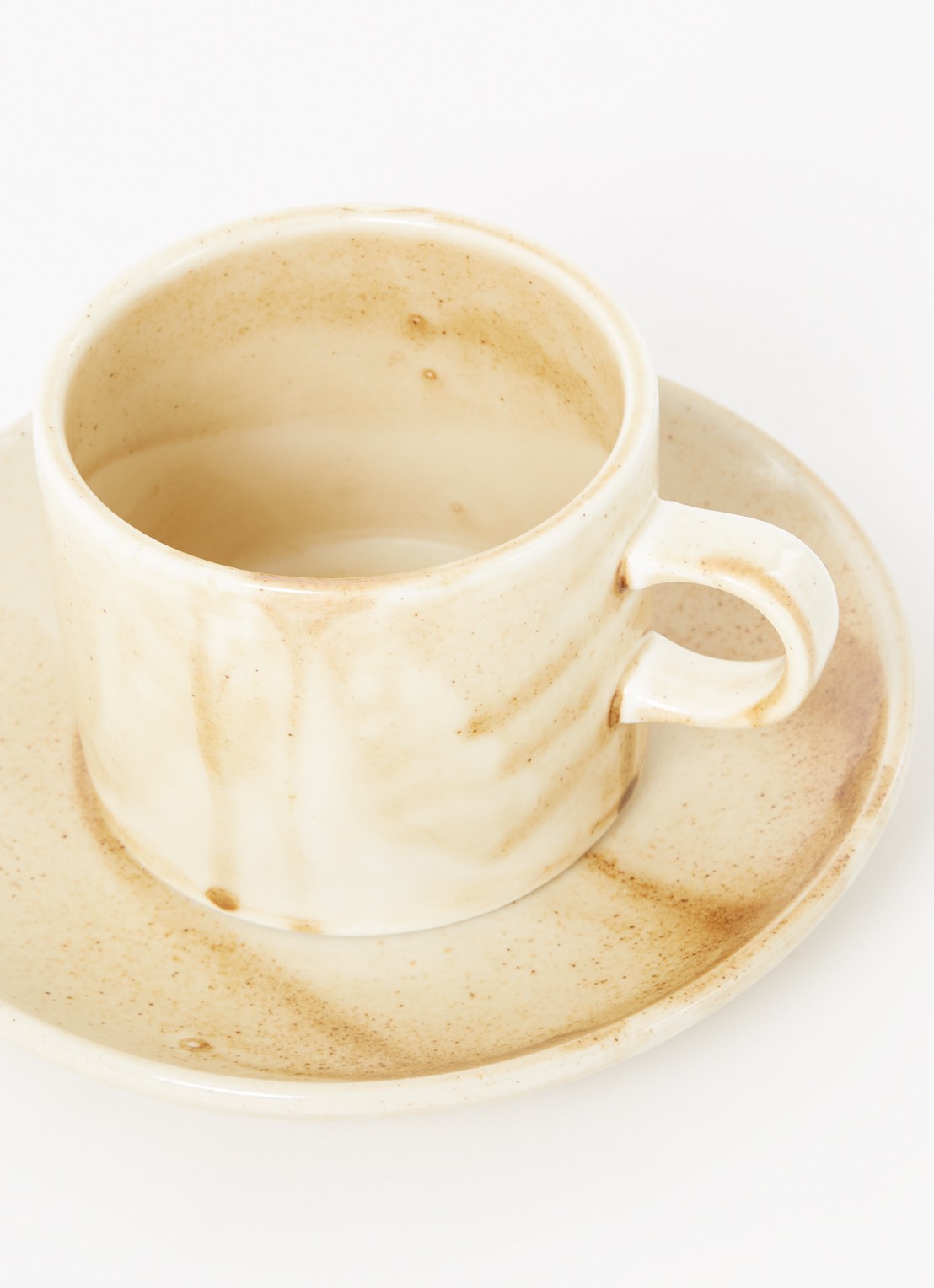 HKliving Chef kop en schotel 22 cl - detail creme