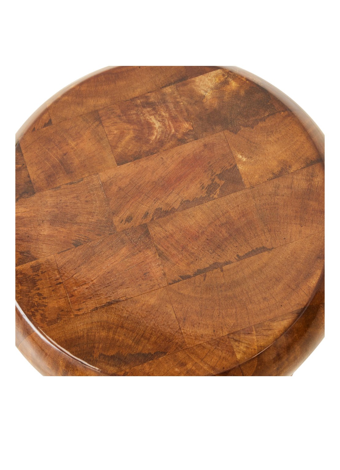 HKliving Chestnut kruk 33,8 cm - detail 3 kastanjebruin
