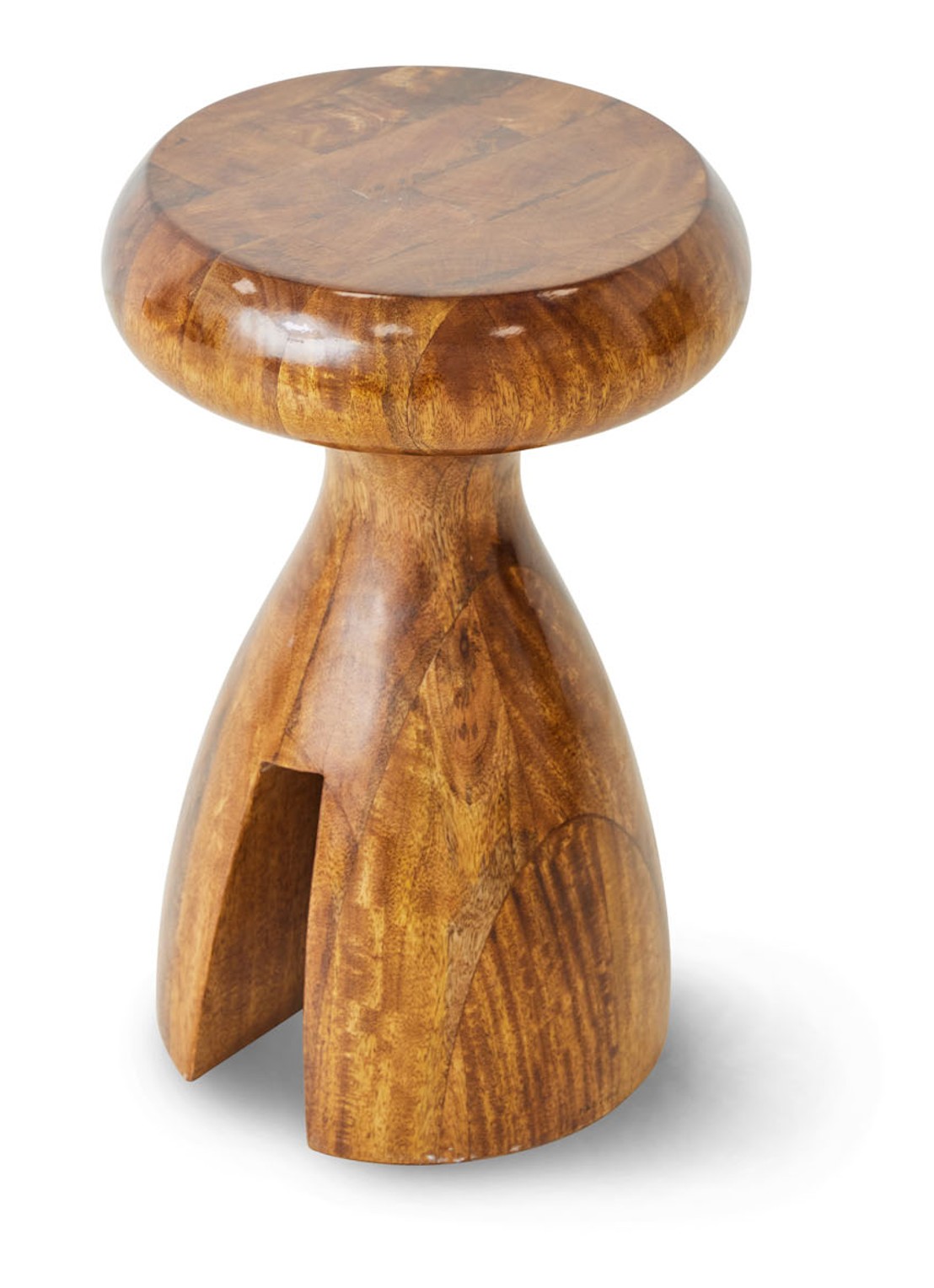 HKliving Chestnut kruk 33,8 cm - detail 4 kastanjebruin