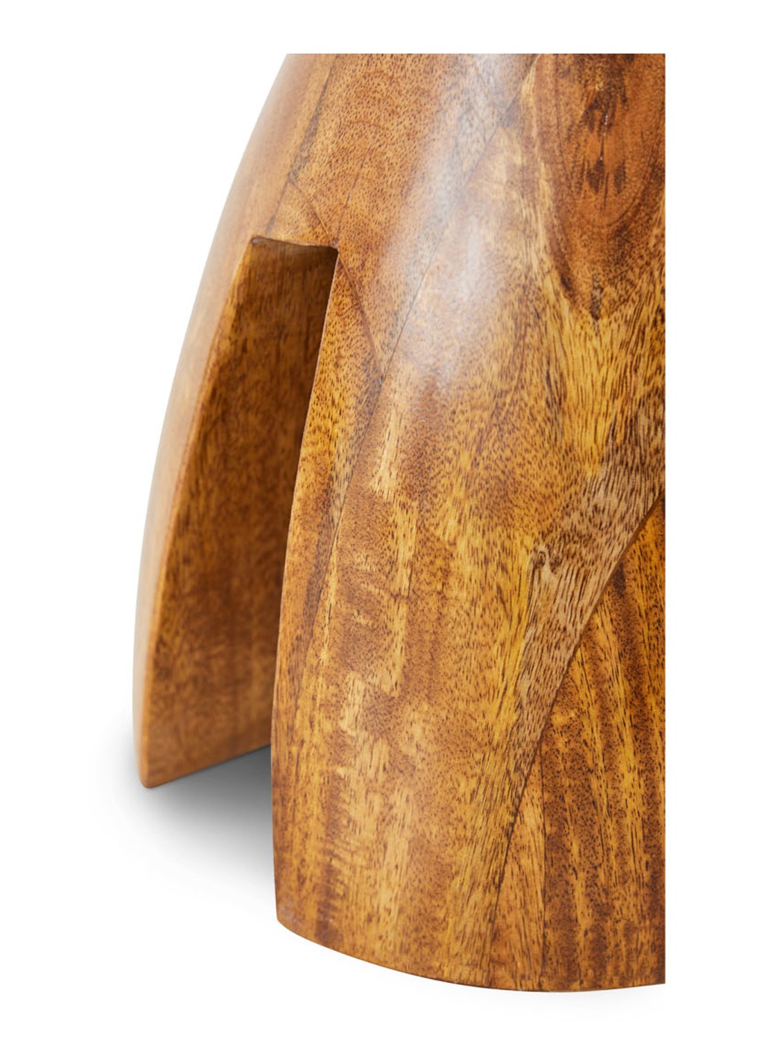 HKliving Chestnut kruk 33,8 cm - detail 5 kastanjebruin