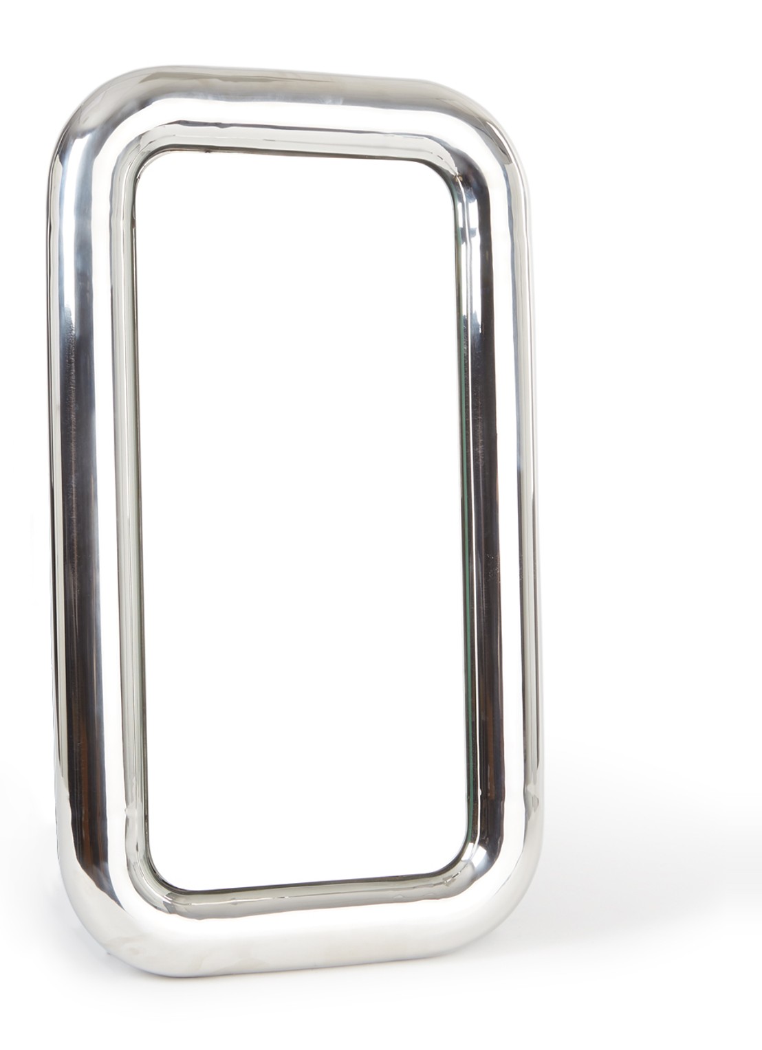 HKliving Chubby Chrome spiegel 45 cm x 80 cm - voorkant 2 zilver