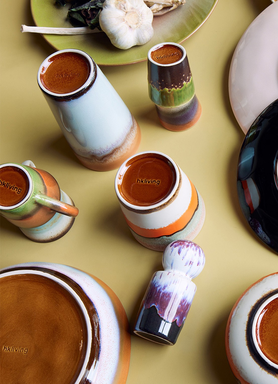 HKliving Clay koffiekopje 30 cl - detail 4 multicolor