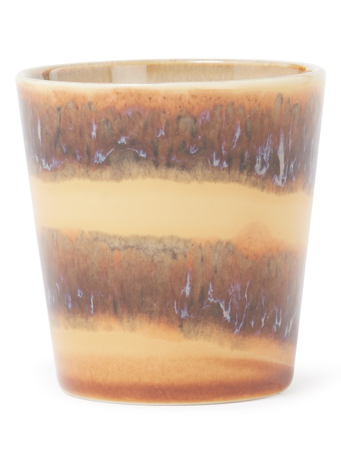 HKliving Cliffs koffiekopje 23 cl - voorkant bruin