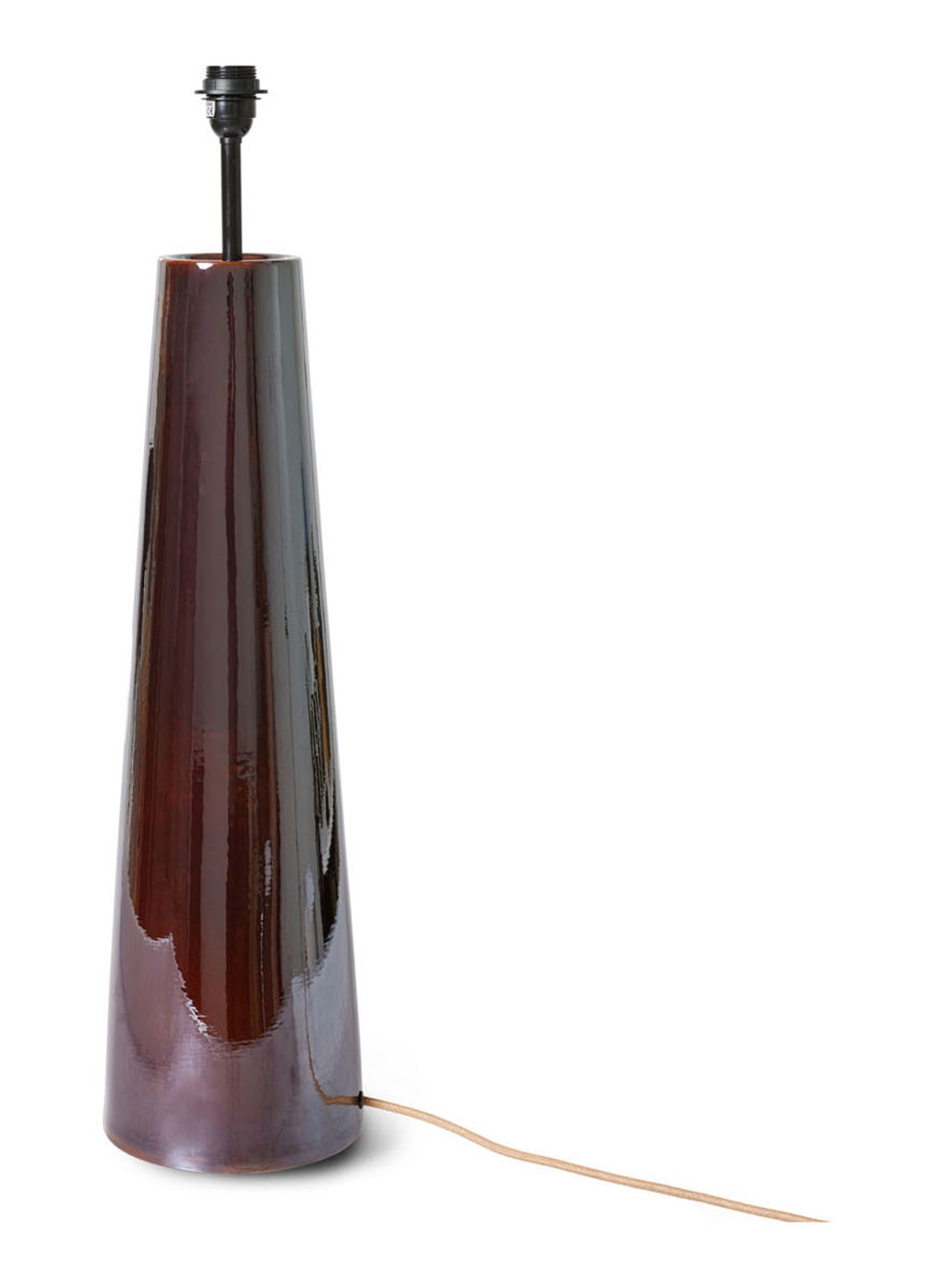 HKliving Cone XL vloerlamp 88,5 cm - voorkant 2 donkerbruin
