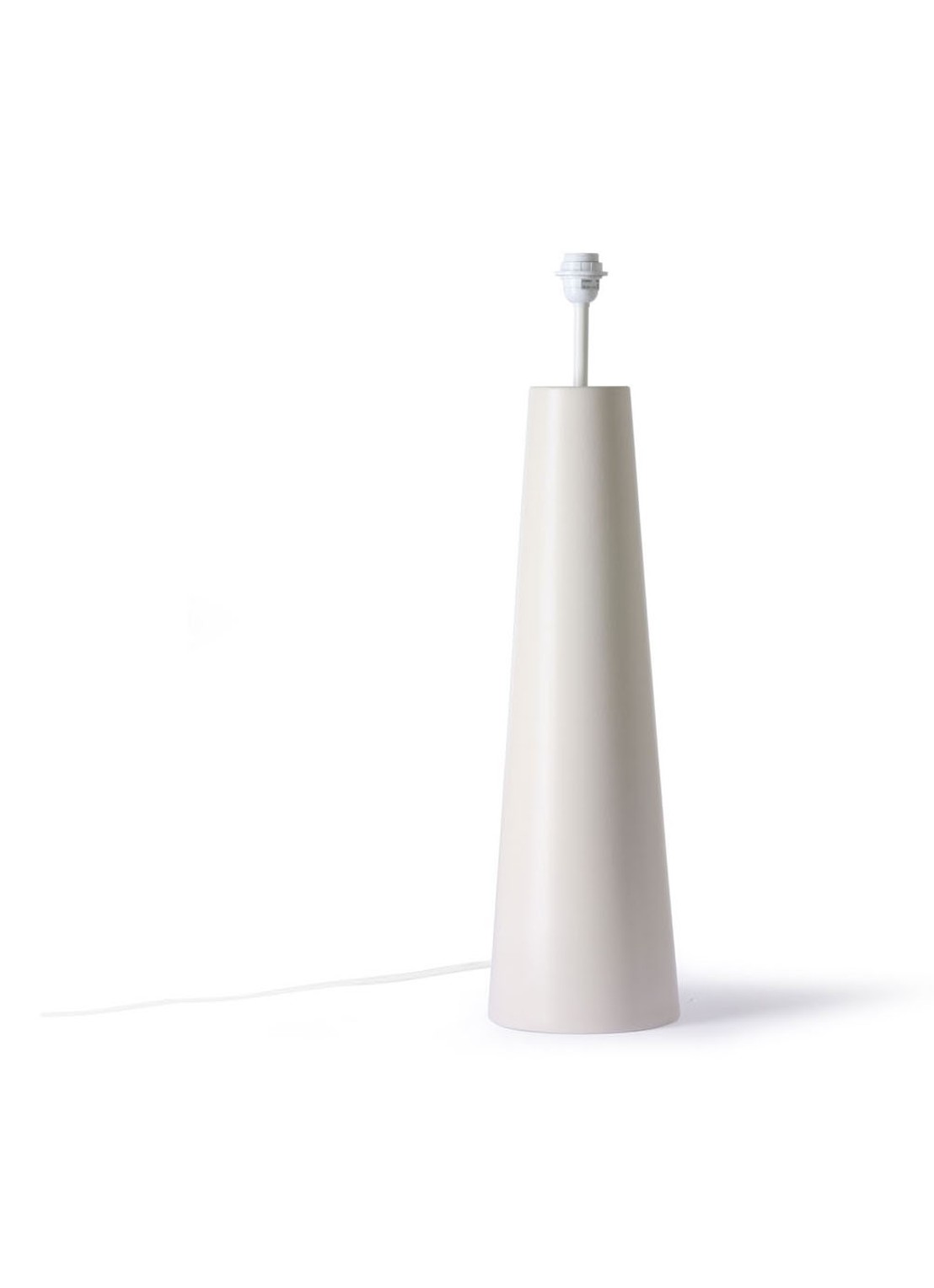 HKliving Cone XL vloerlamp 88,5 cm - voorkant gebroken wit