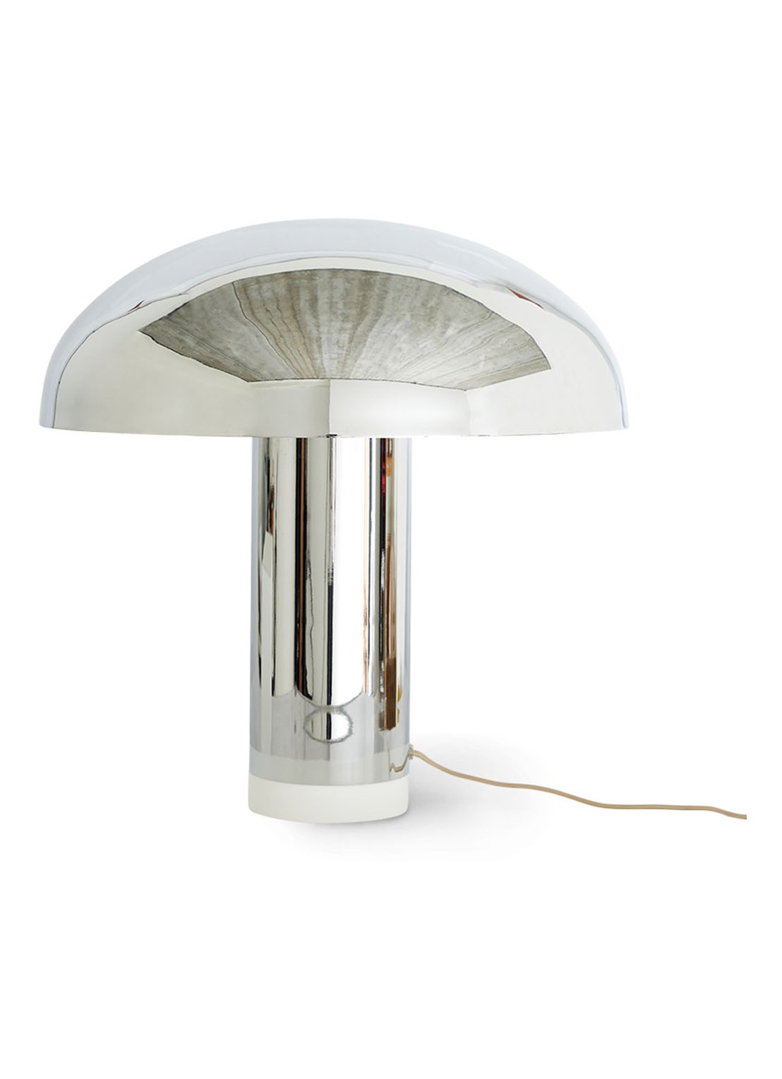 HKliving Crystal kandelaar 9 cm - voorkant zilver