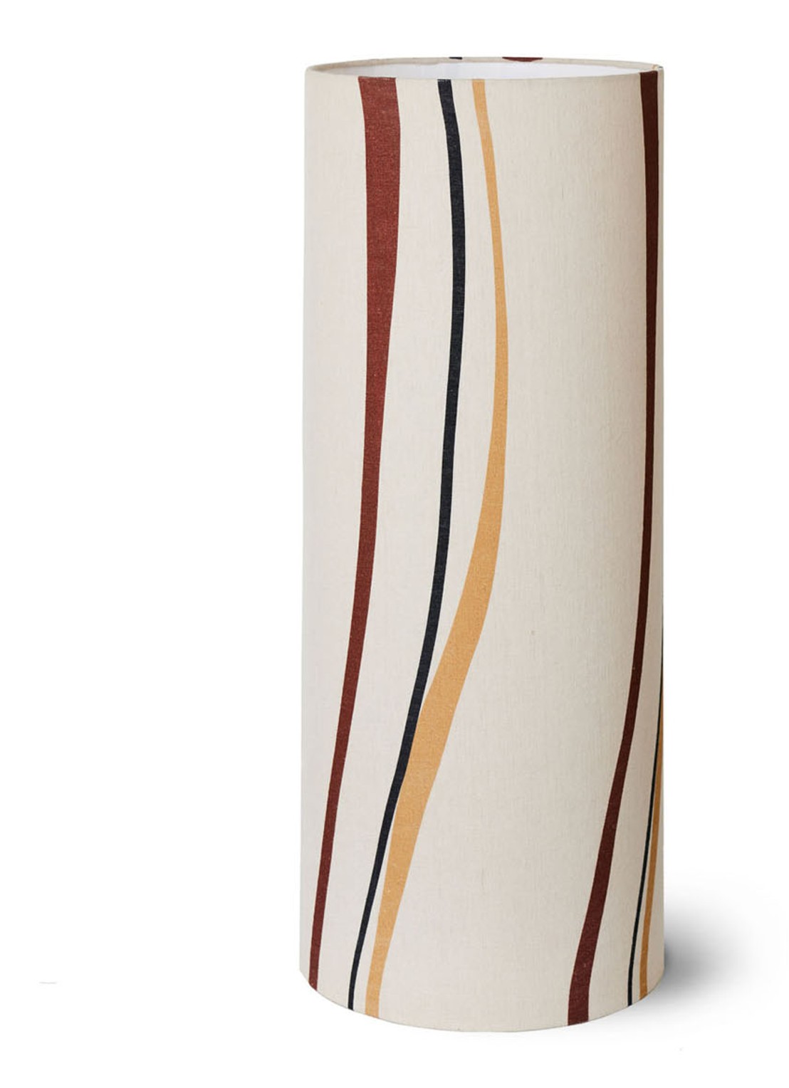 HKliving Cylinder Swirl lampenkap ø33 cm - voorkant bruin