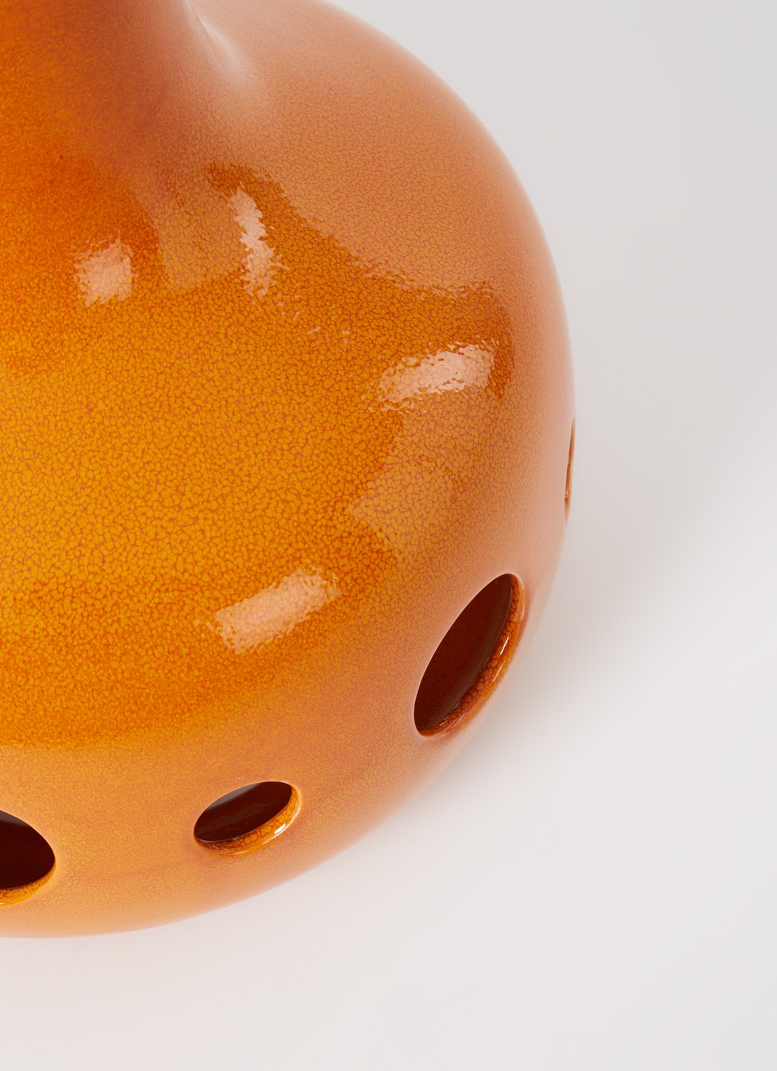 HKliving Dangle hanglamp 31,5 x ø24 cm - voorkant 2 orange